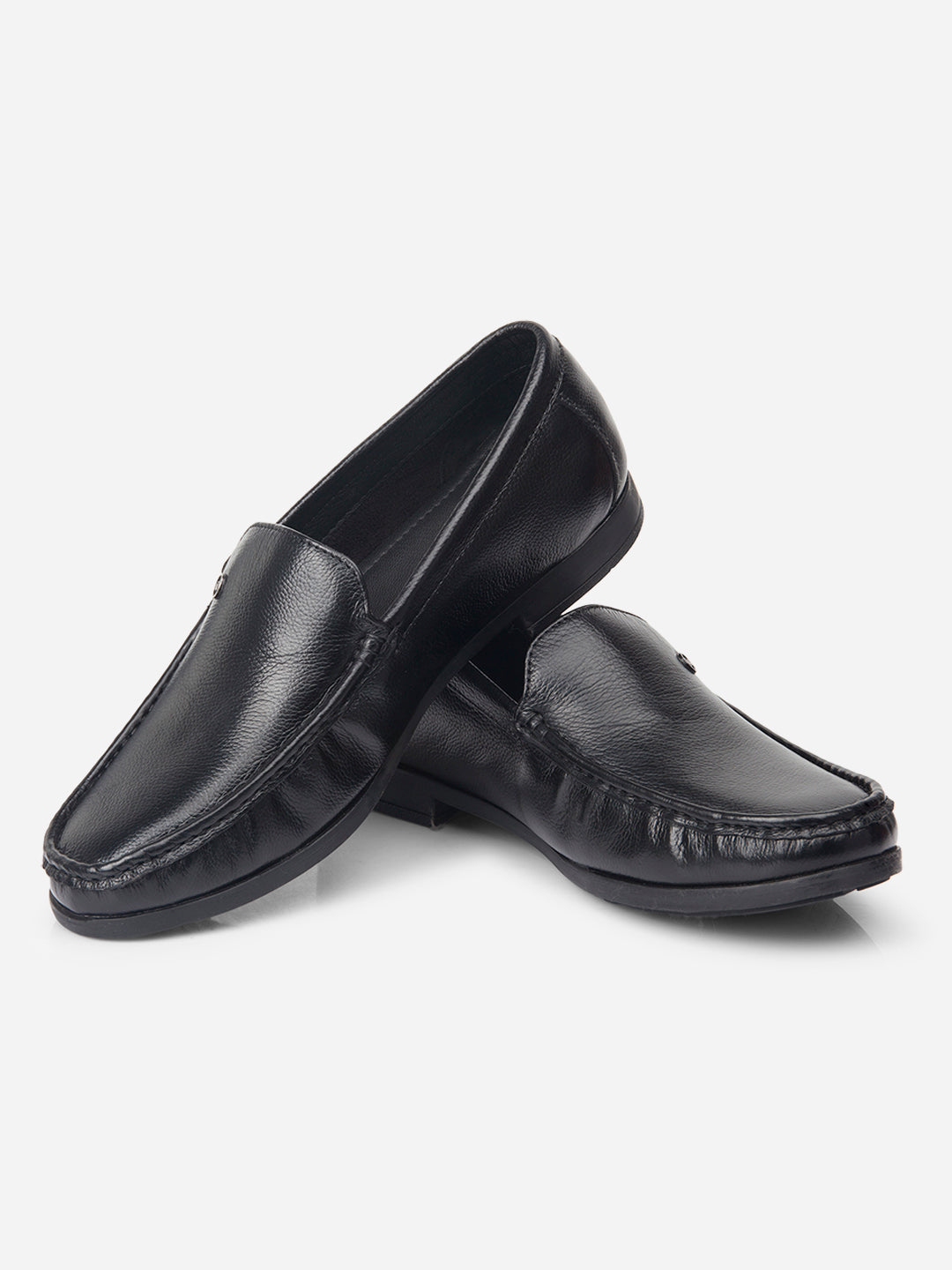 Pantofi loafer bărbați negri, eleganți și confortabili din piele naturală, talpă rezistentă TPR