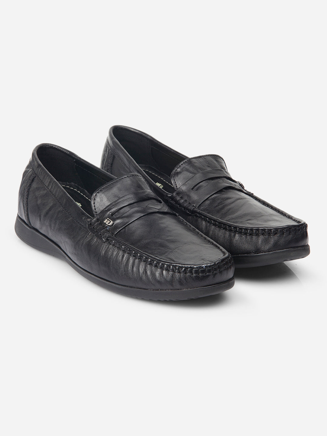 Pantofi loafer bărbați negri, confortabili și eleganți, piele naturală respirabilă, talpă EVA