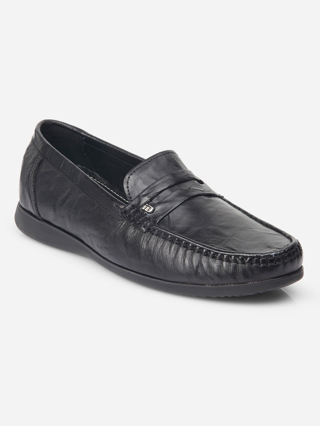 Pantofi loafer bărbați negri, confortabili și eleganți, piele naturală respirabilă, talpă EVA