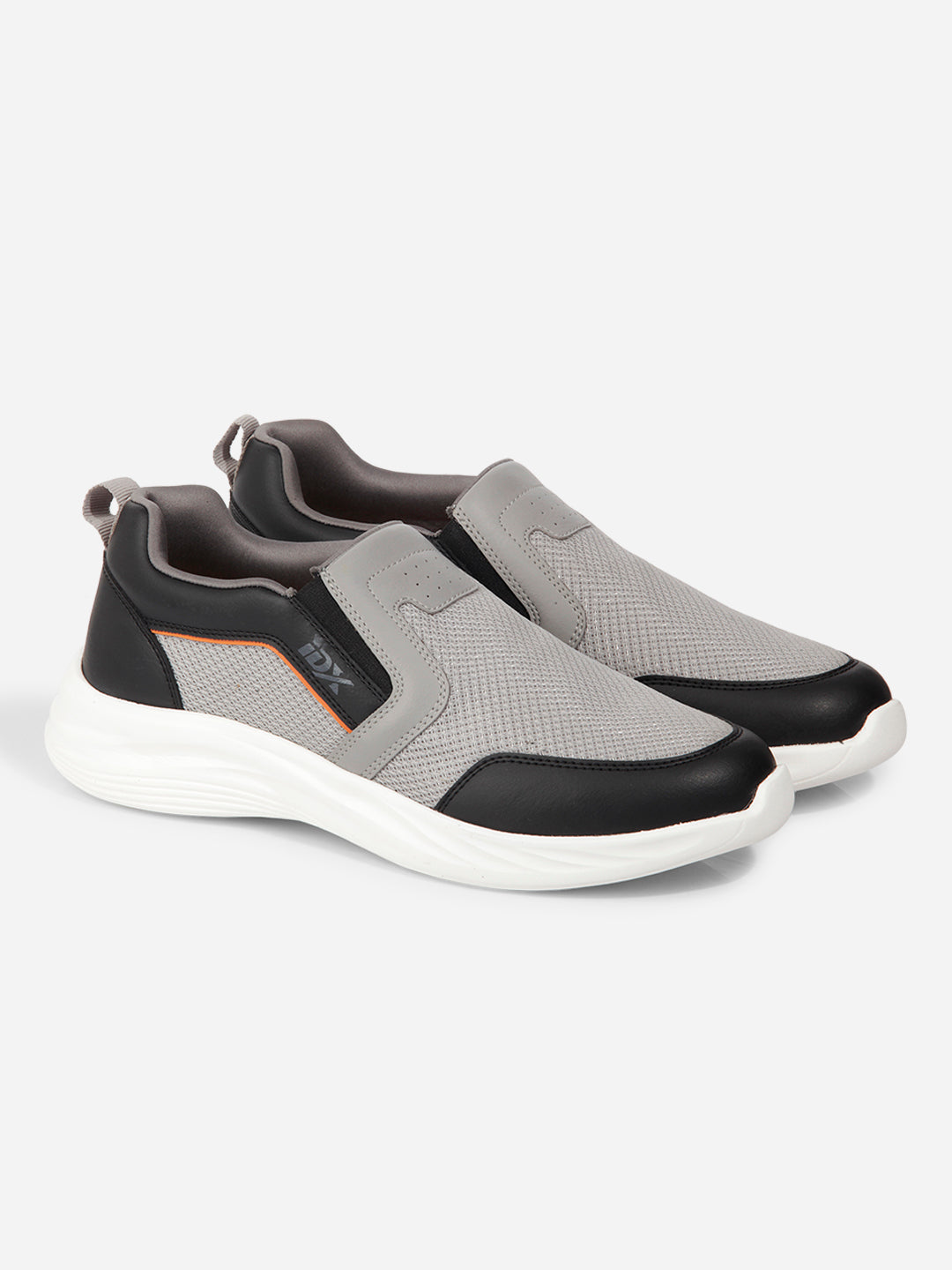 Pantofi sport bărbați slip-on, gri-negru, confort maxim și design modern