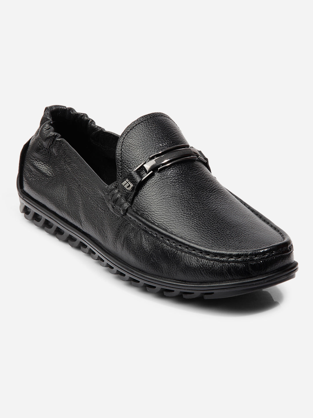 Pantofi loafer clasici pentru bărbați, din piele naturală neagră, eleganți și confortabili