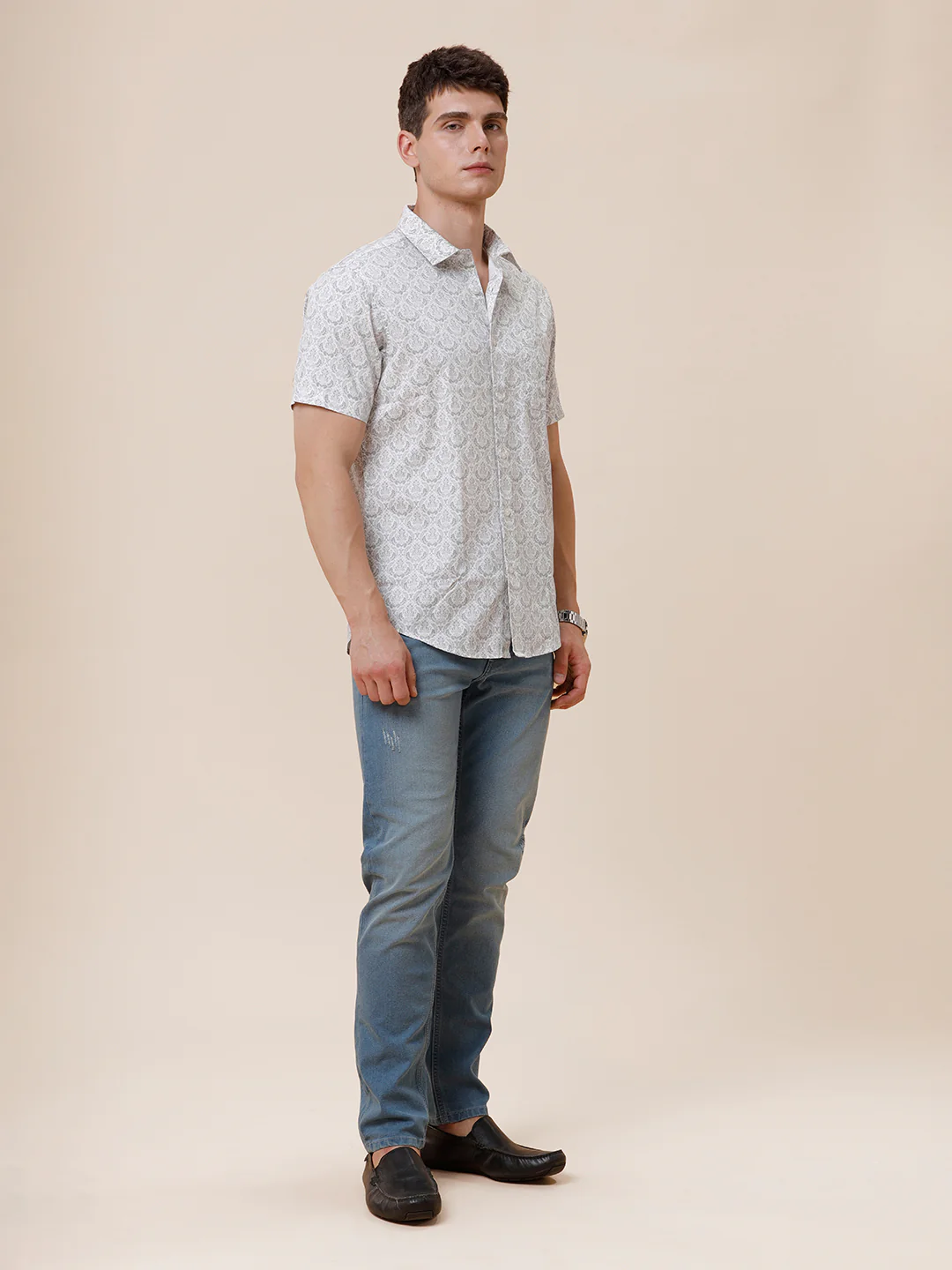 Cotton Paisley Printed Shirt