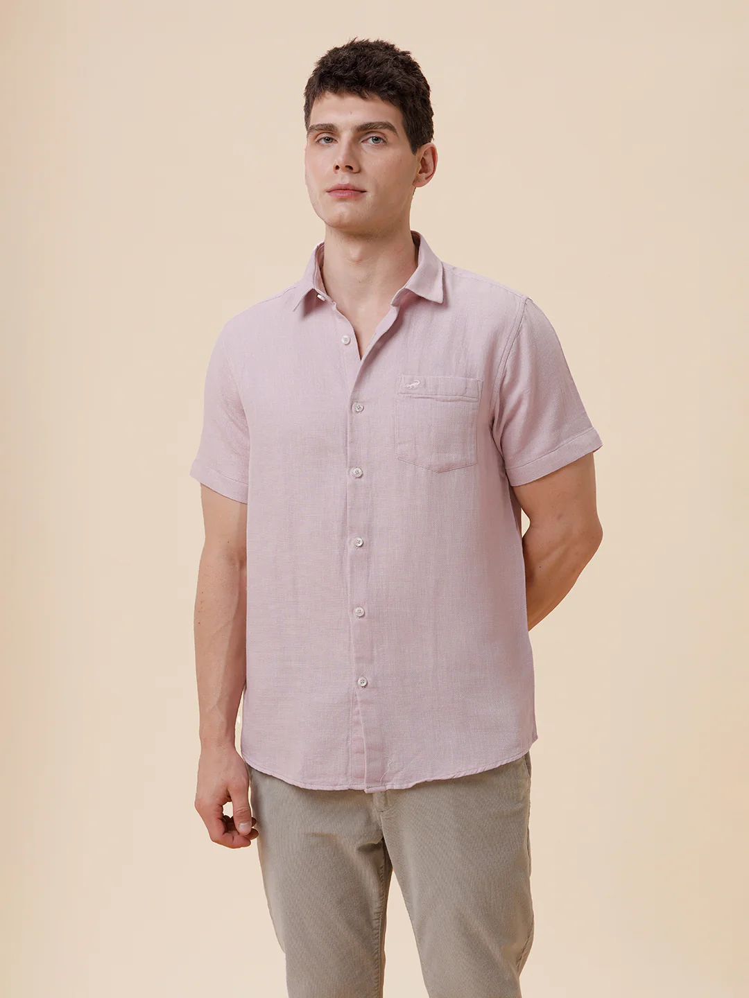 Pure Cotton Textured Shirt