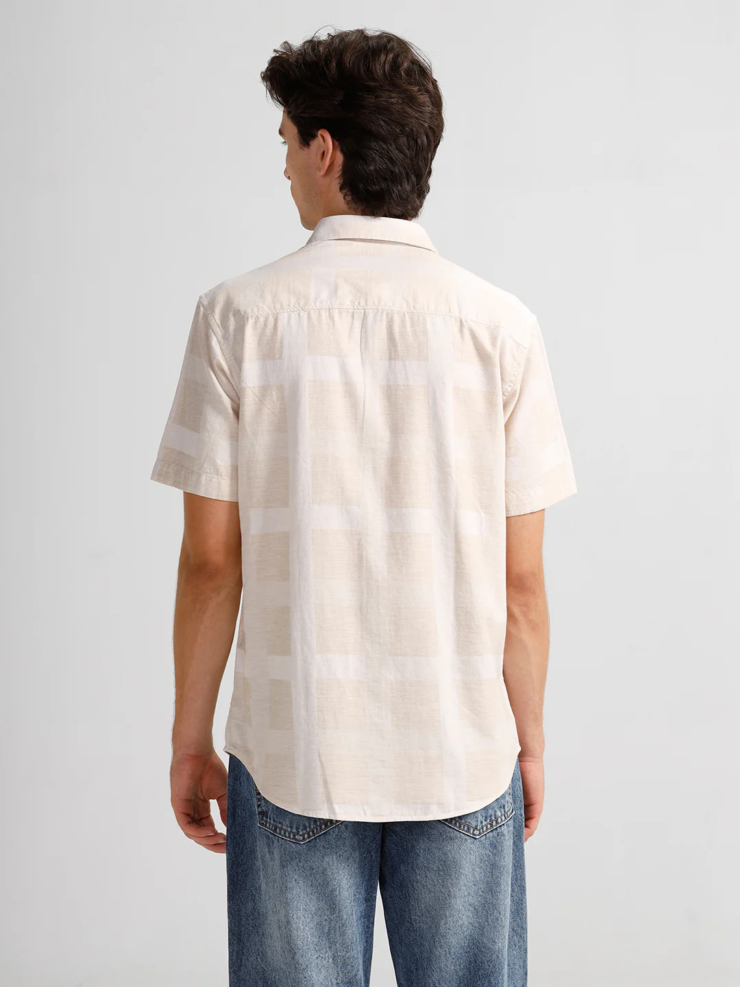 Melange Self Checks Shirt