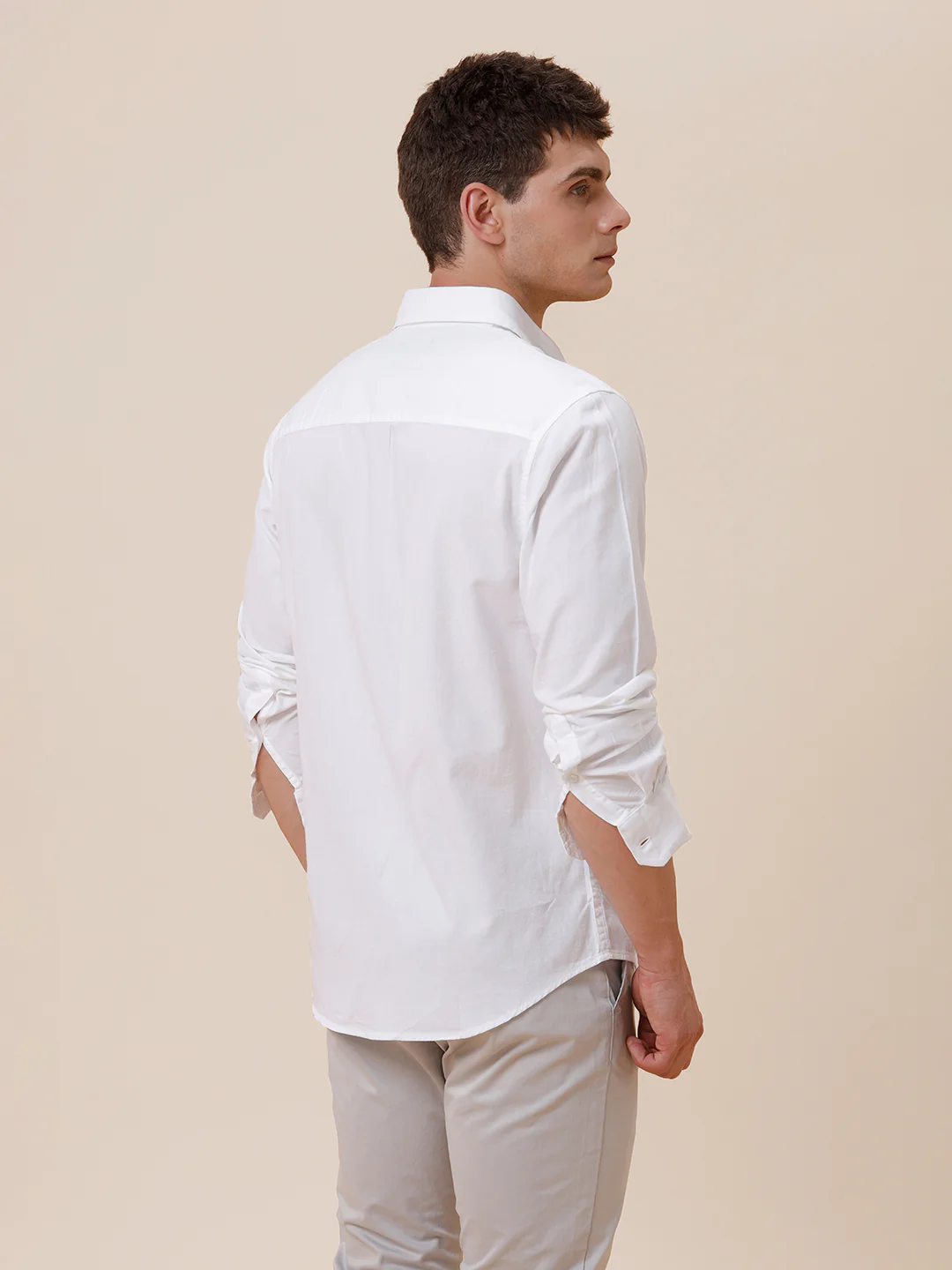 Cotton Textured Plain Shirt