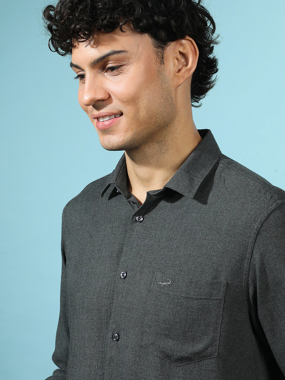 Ultra Soft Premium Viscose Melange Shirt Black