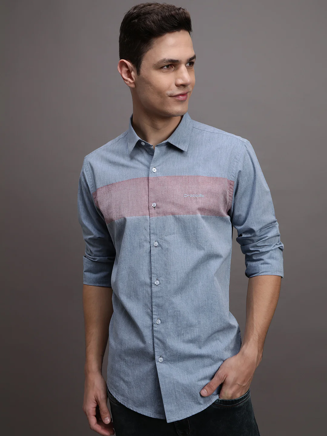 Blue Striped Casual Full Sleeve 100% Cotton Shirt