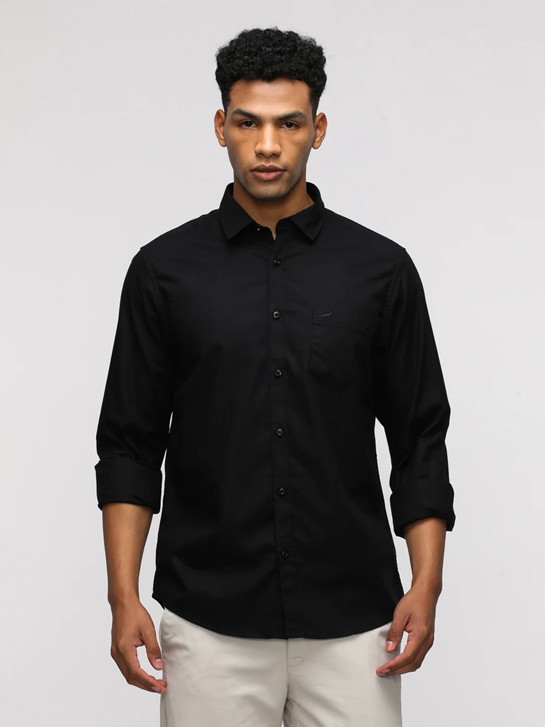 Comfort Fit Sport Black Shirt for Trendy Wear