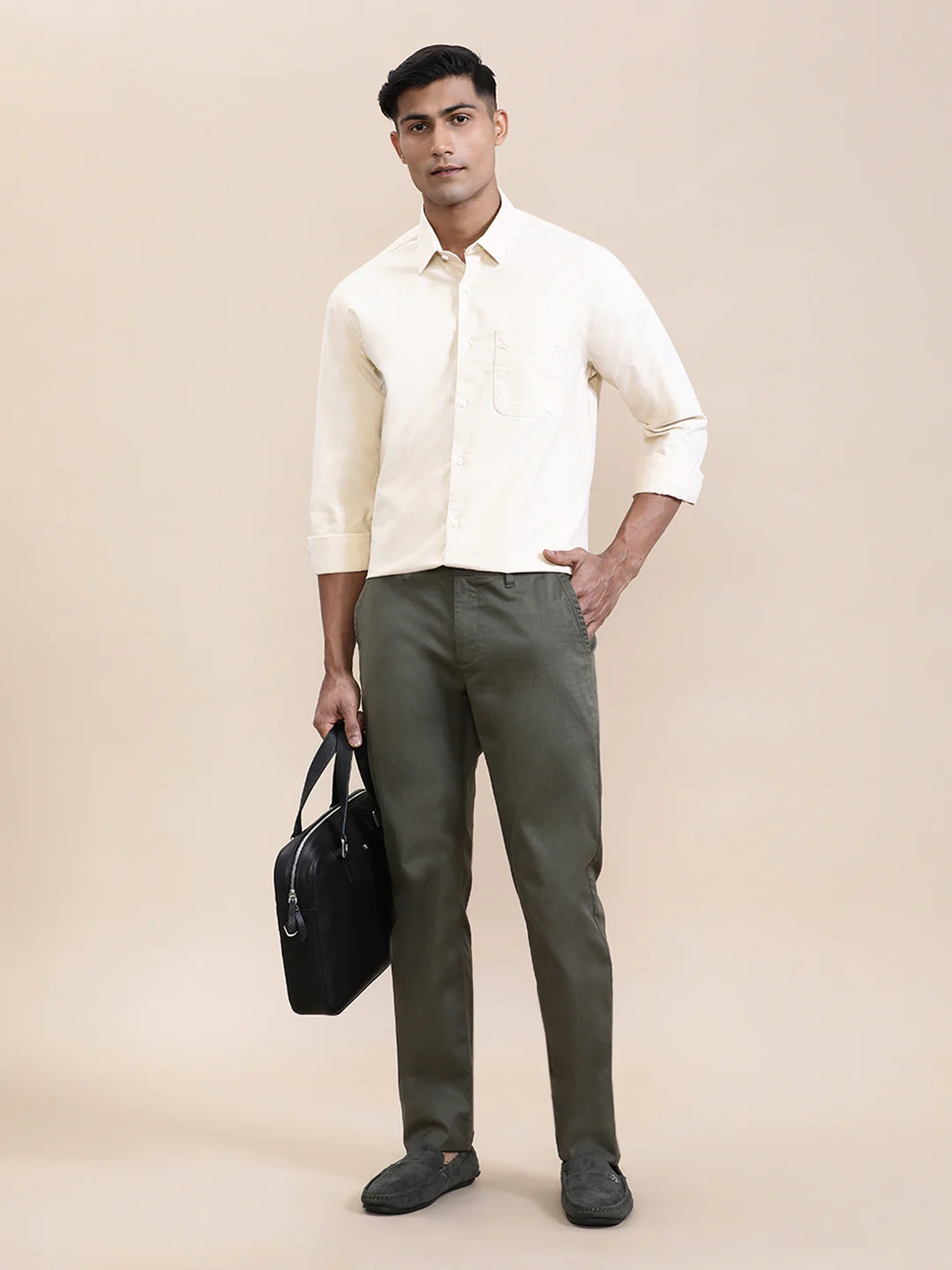 Premium Perma-Finish Oxford Full Sleeve Shirt Yellow