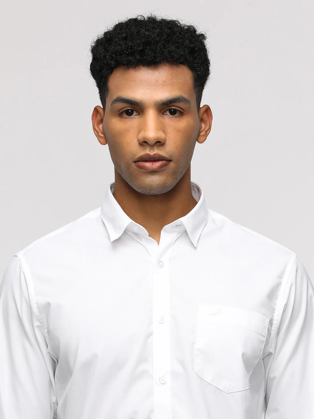 Comfort Fit White Shirt for Sporty Elegance