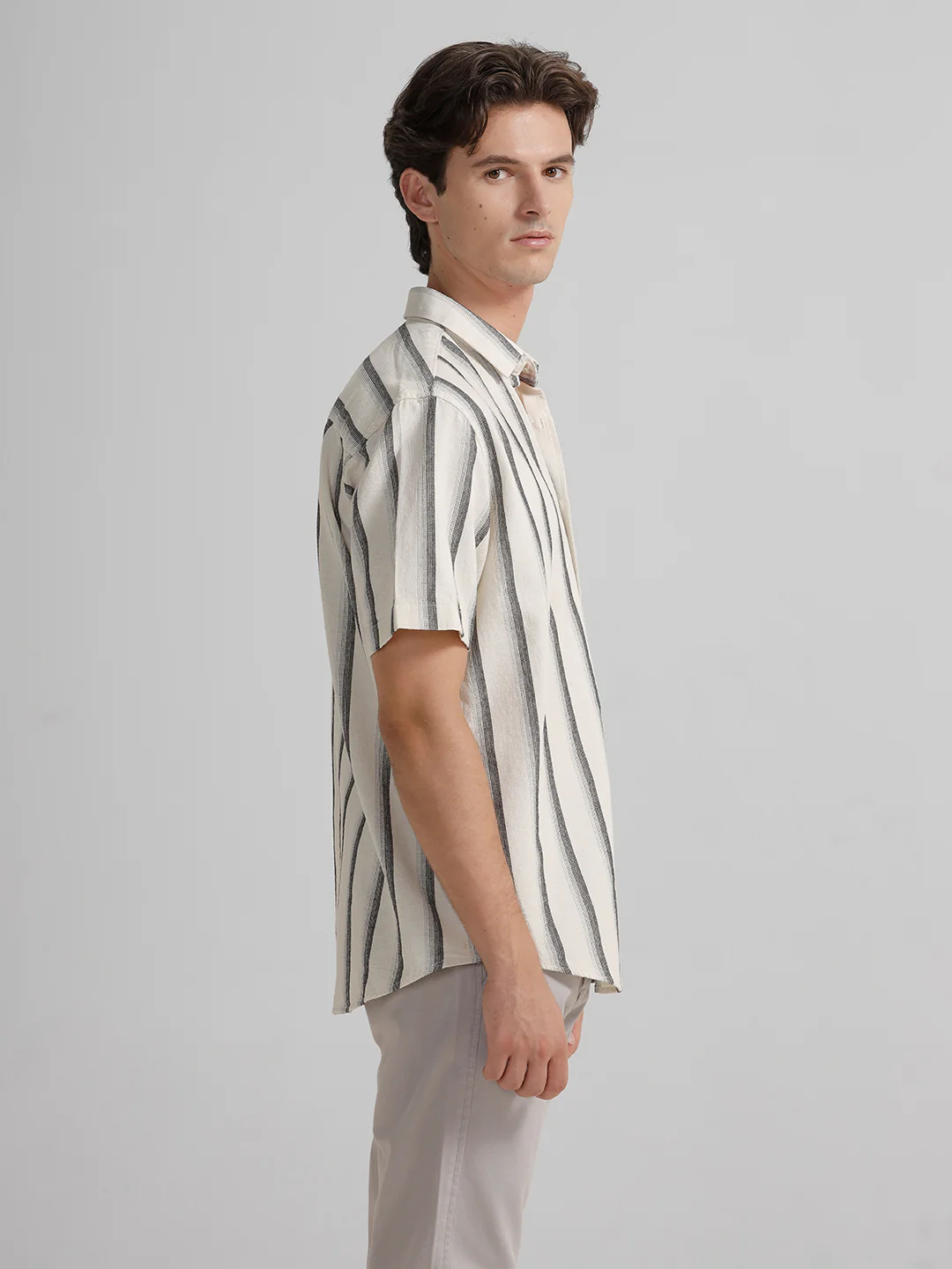 Cotton Cozy White Stripe Shirt