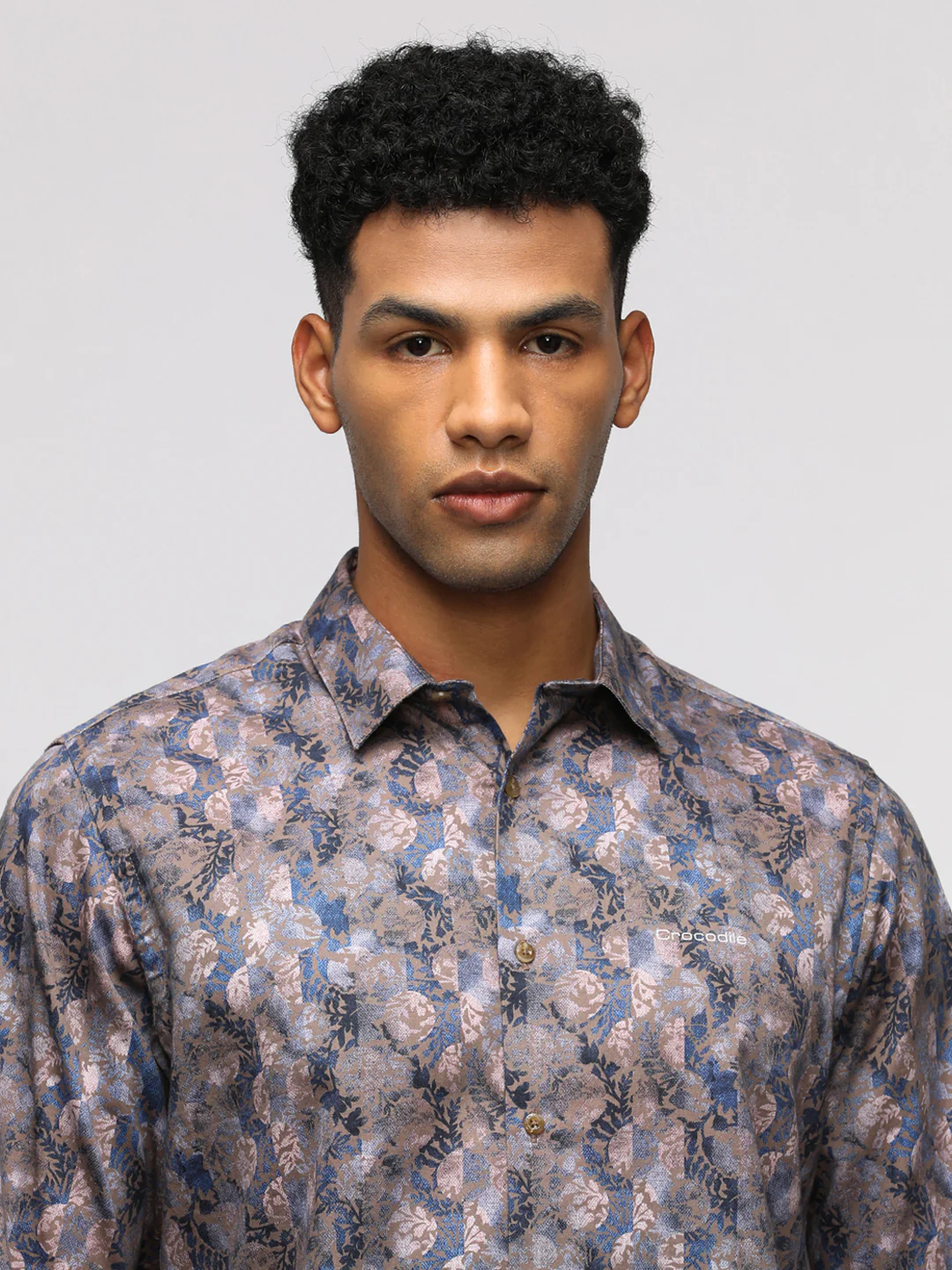 Comfort Fit Signature Light Brown Shirt for Trendy Wear