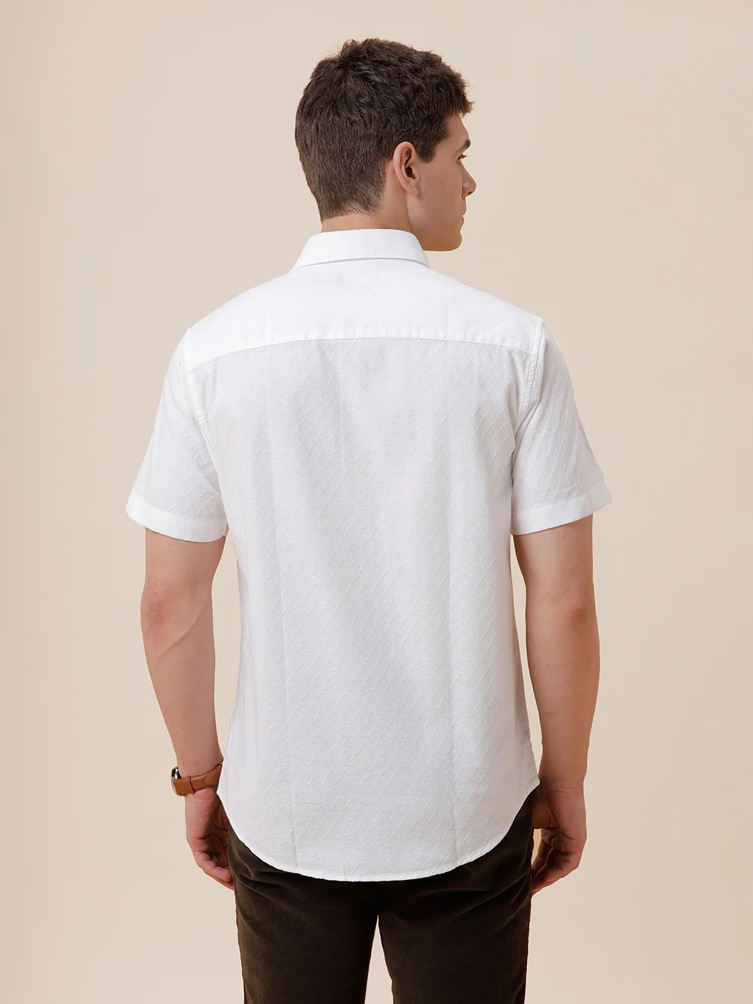 Cotton Jacquard Design Shirt