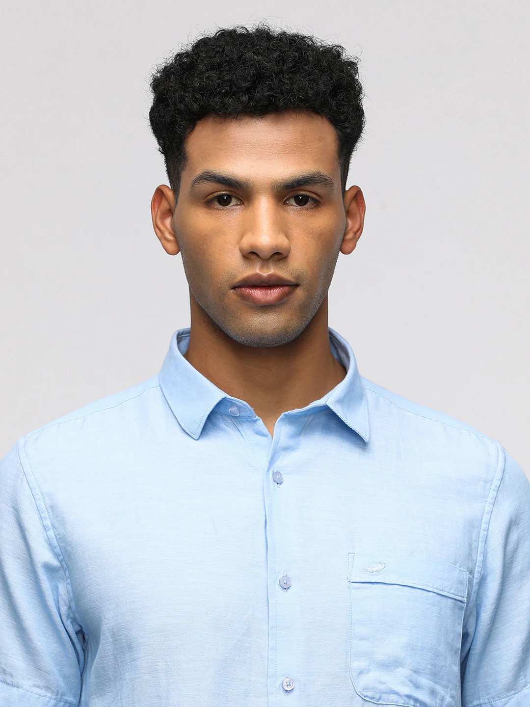 Comfort Fit Blue Shirt for Sporty Comfort