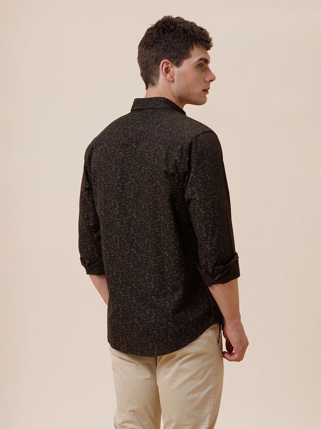 Cotton Printed Green Shirt