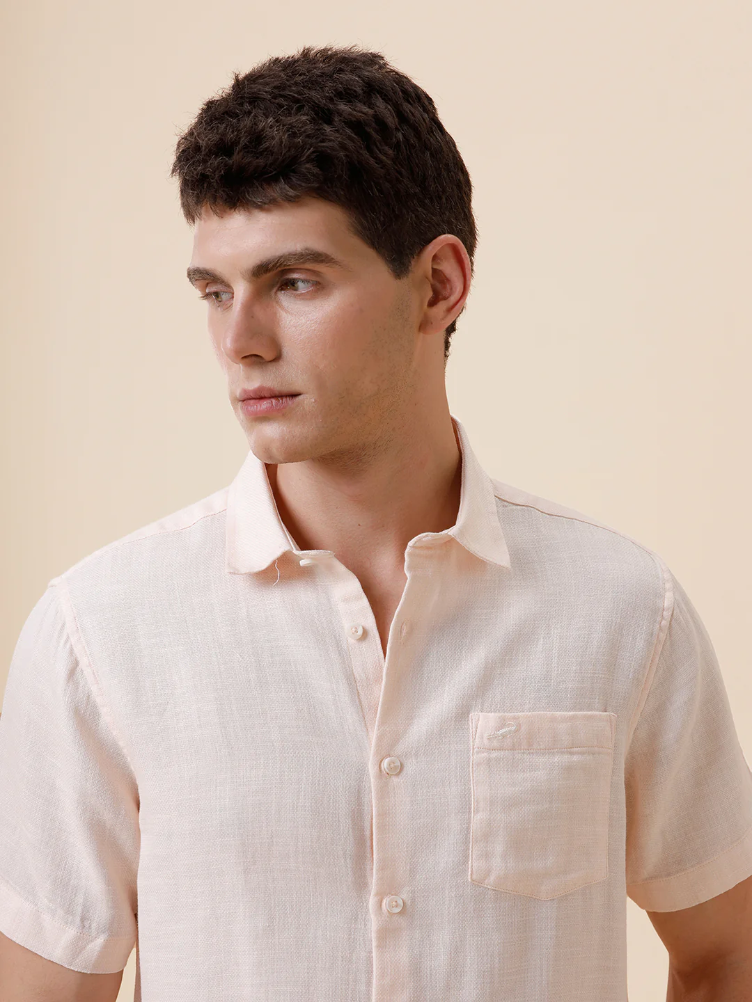 Pure Cotton Textured White Shirt