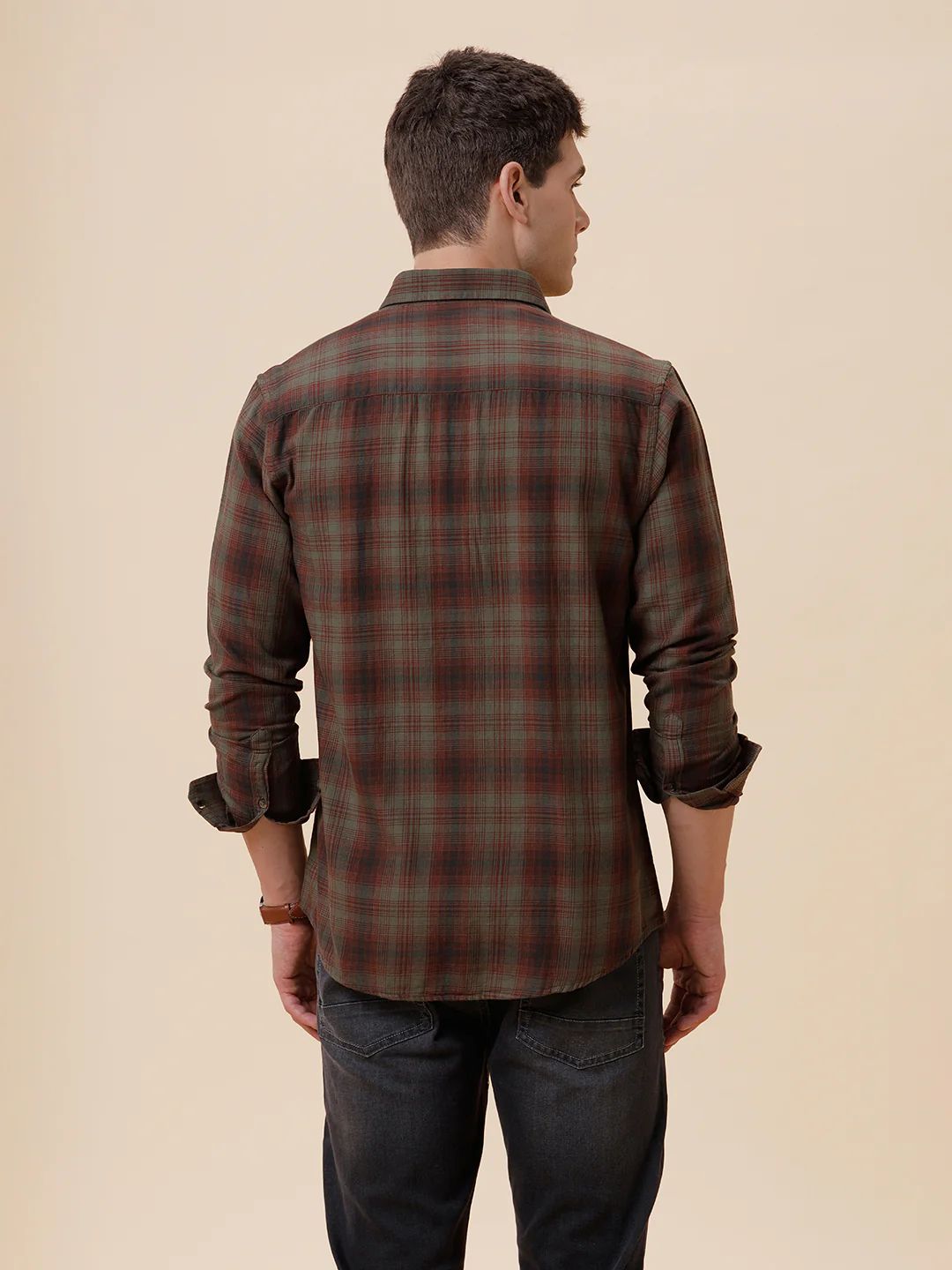 100% Cotton Garment Dyed Light Weight Checks Shirt