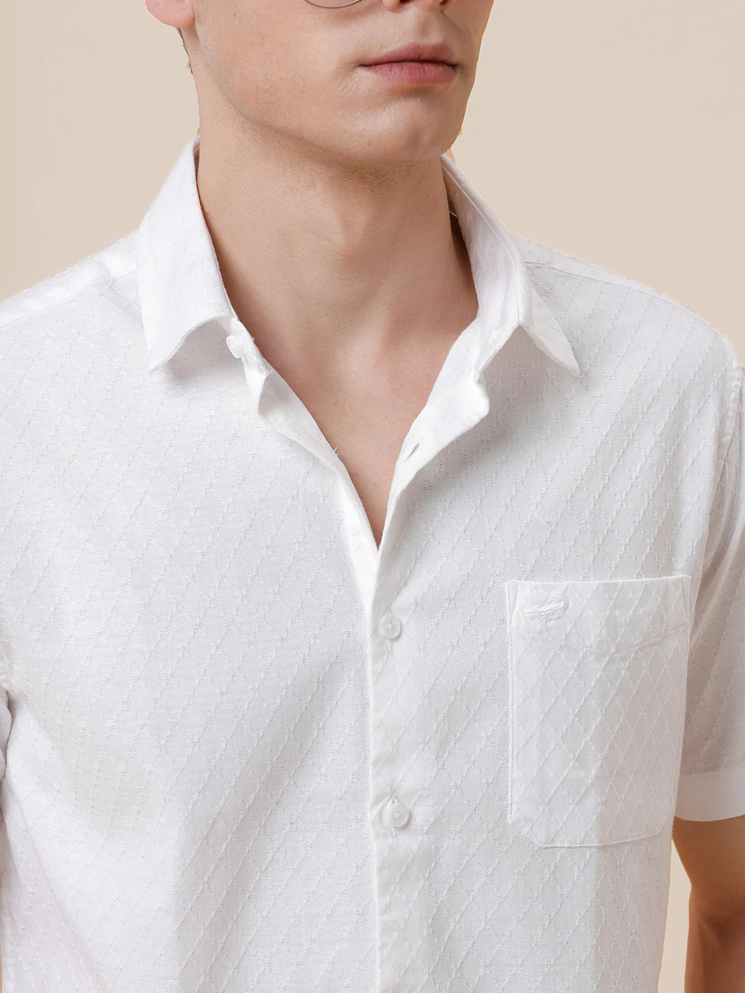 Cotton Jacquard Design Shirt