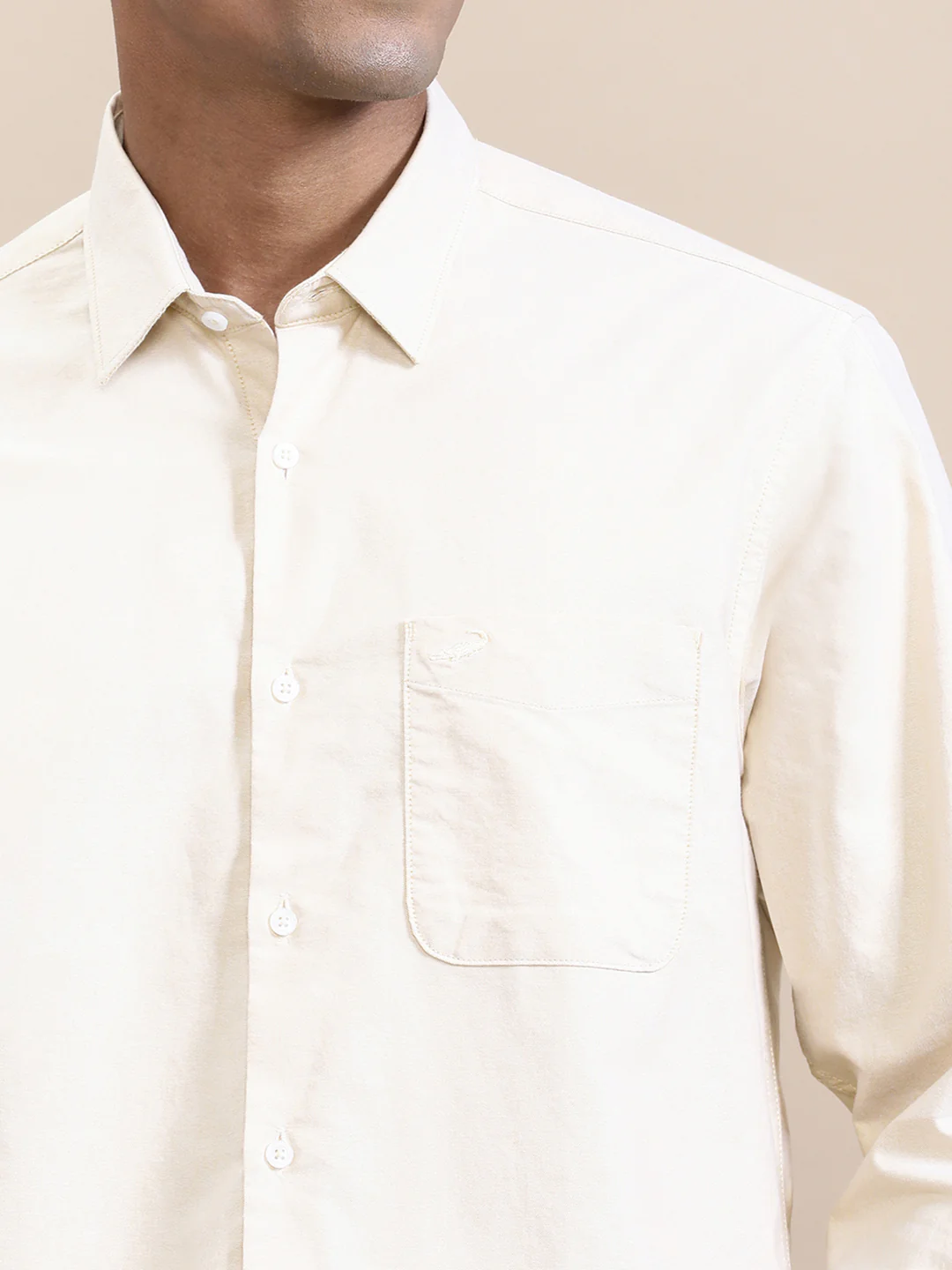 Premium Perma-Finish Oxford Full Sleeve Shirt Yellow