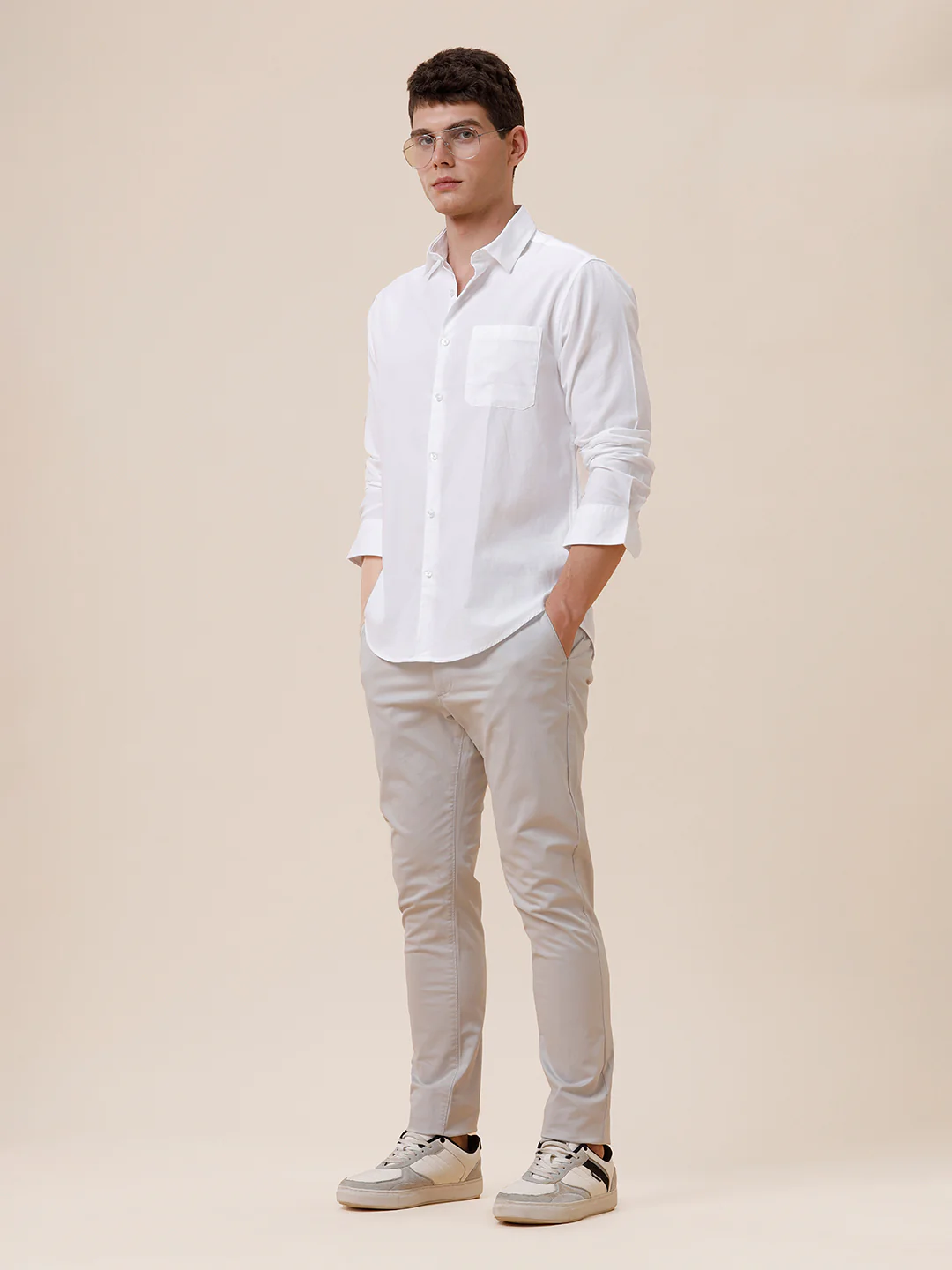 Cotton Textured Plain Shirt