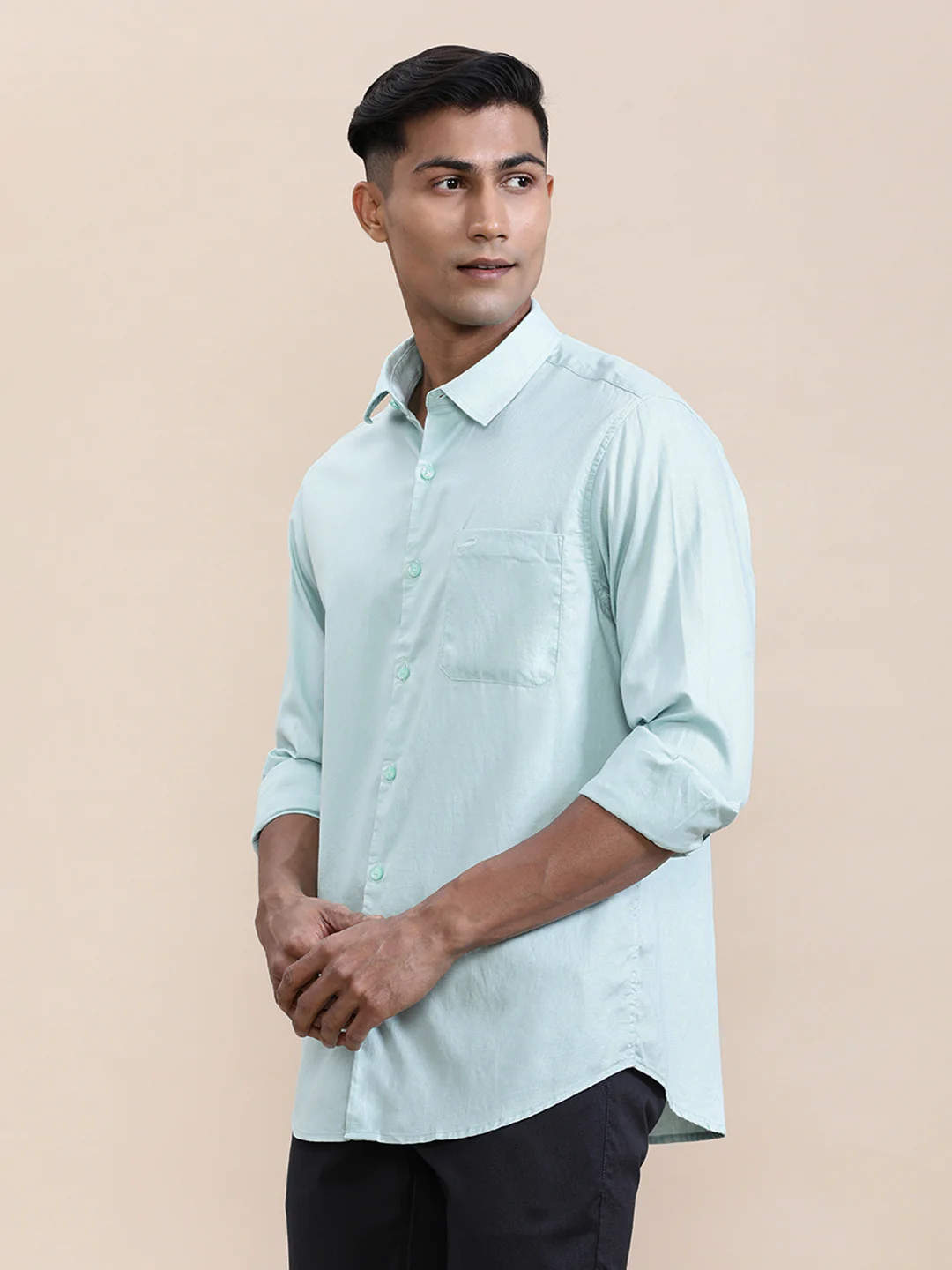 Cotton Textured Full Sleeve Shirt