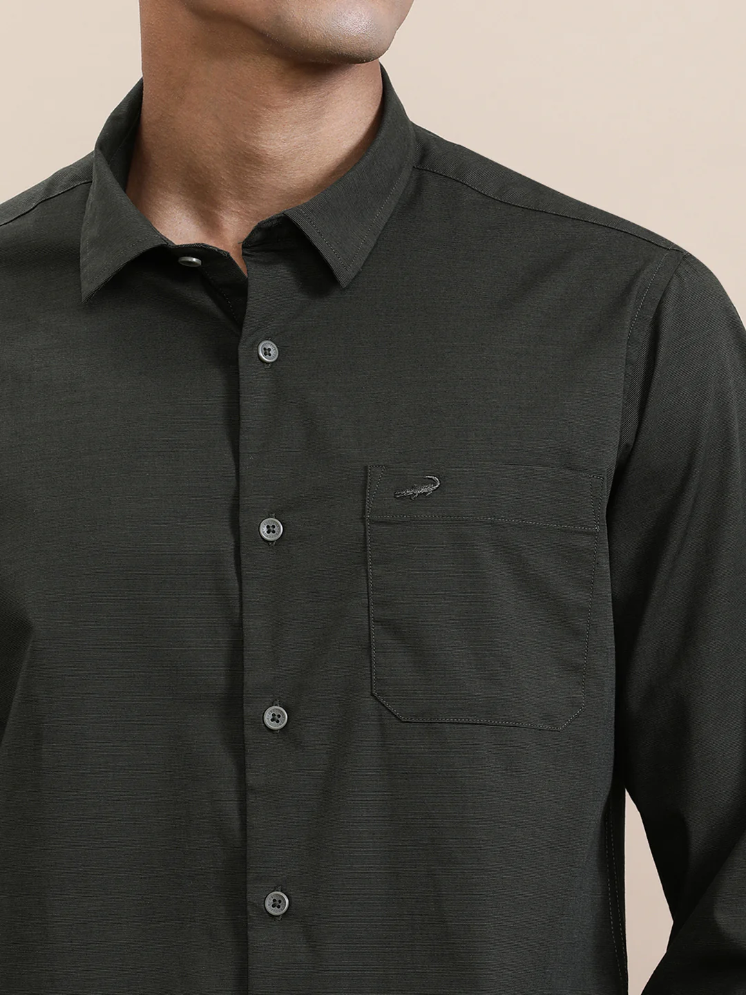 Stretch Plain Full Sleeve Shirt