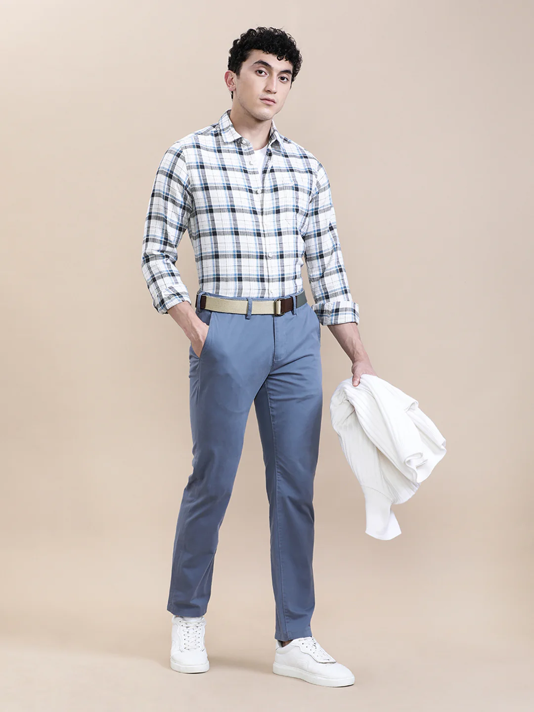 Textured Check Full Sleeve Shirt