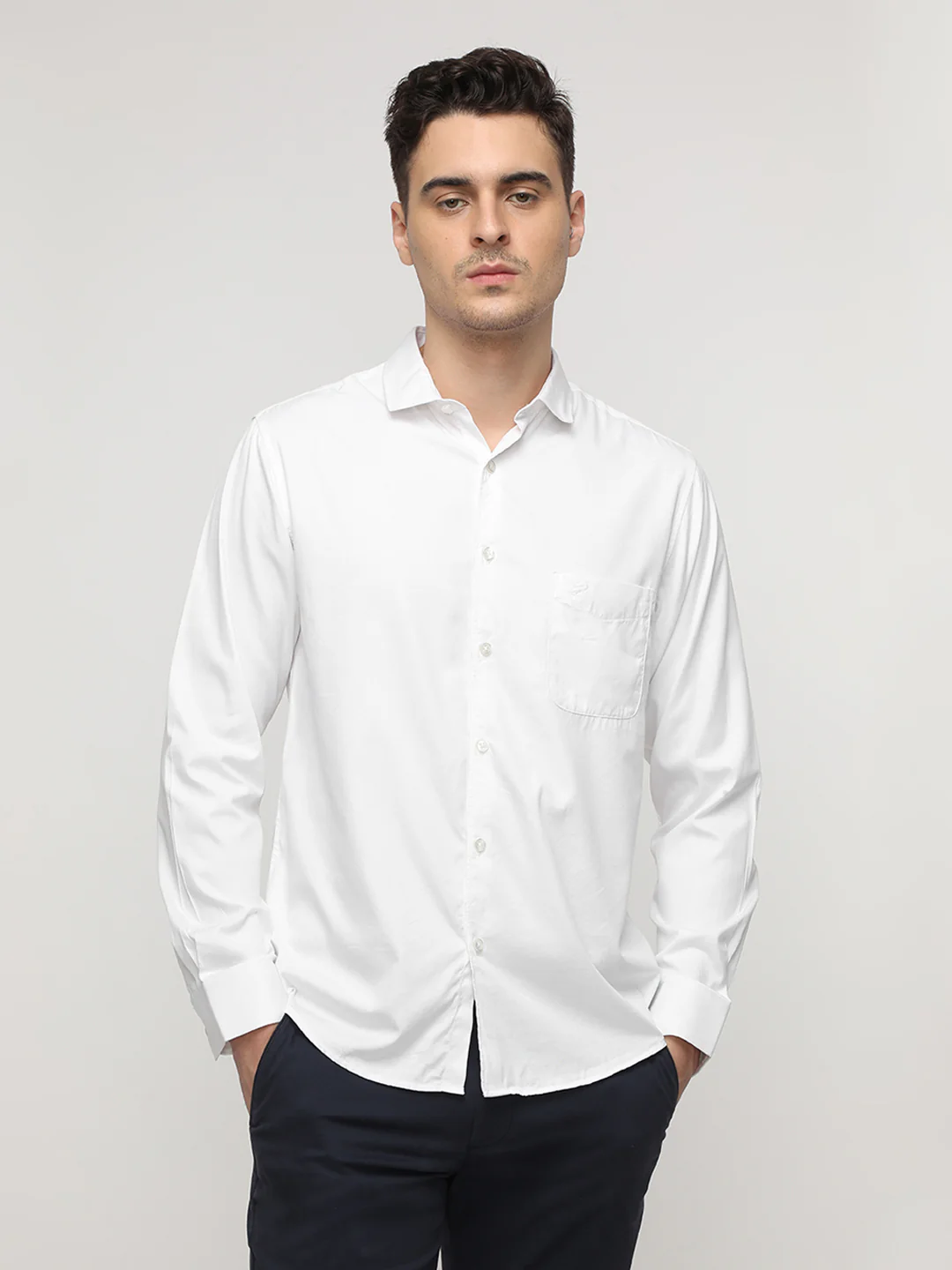 White Bamboo Cotton Soft Premium Shirt