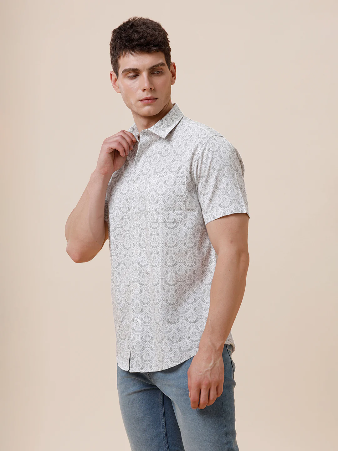 Cotton Paisley Printed Shirt