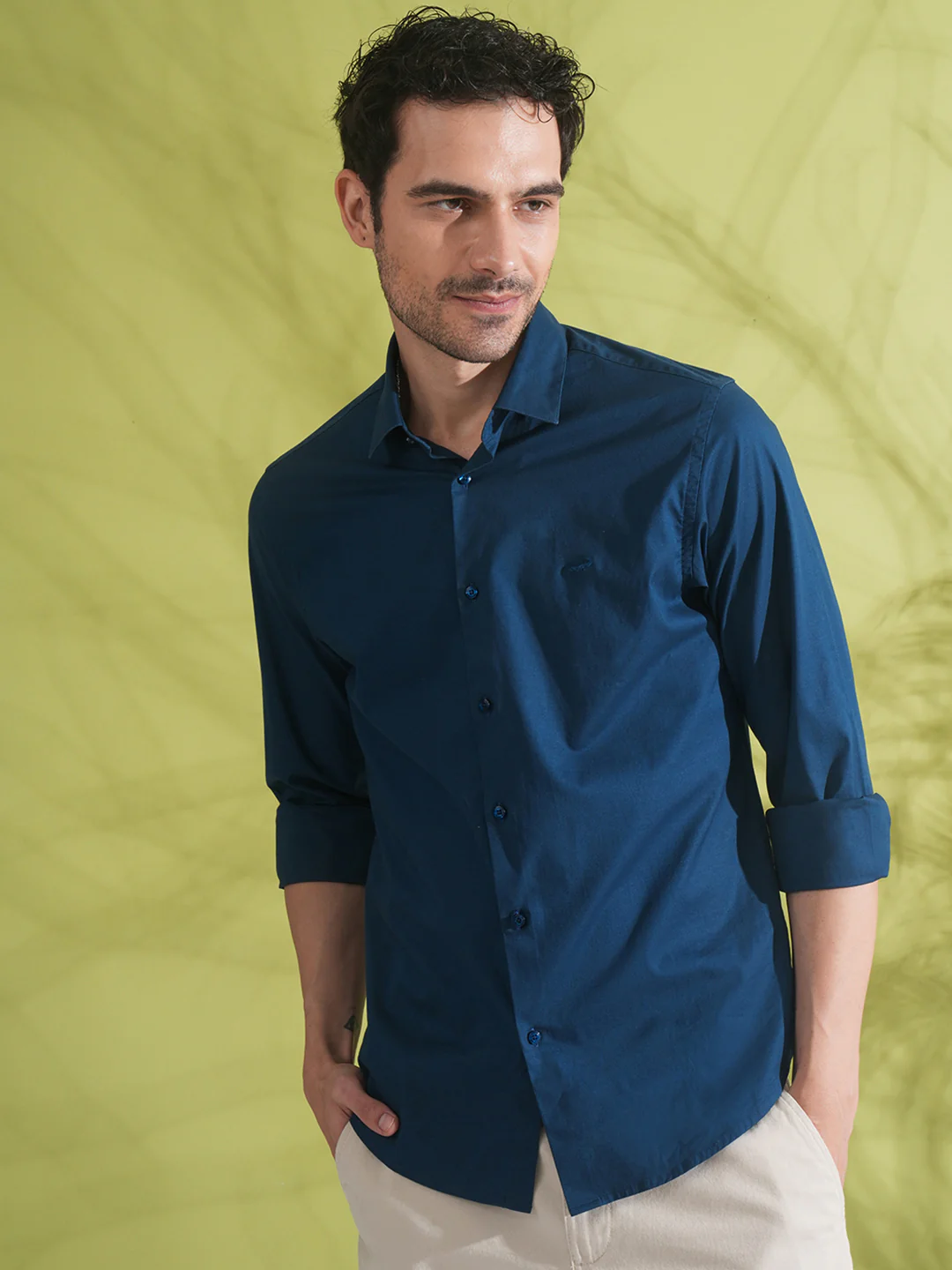 Premium Stretch Shirt Navy