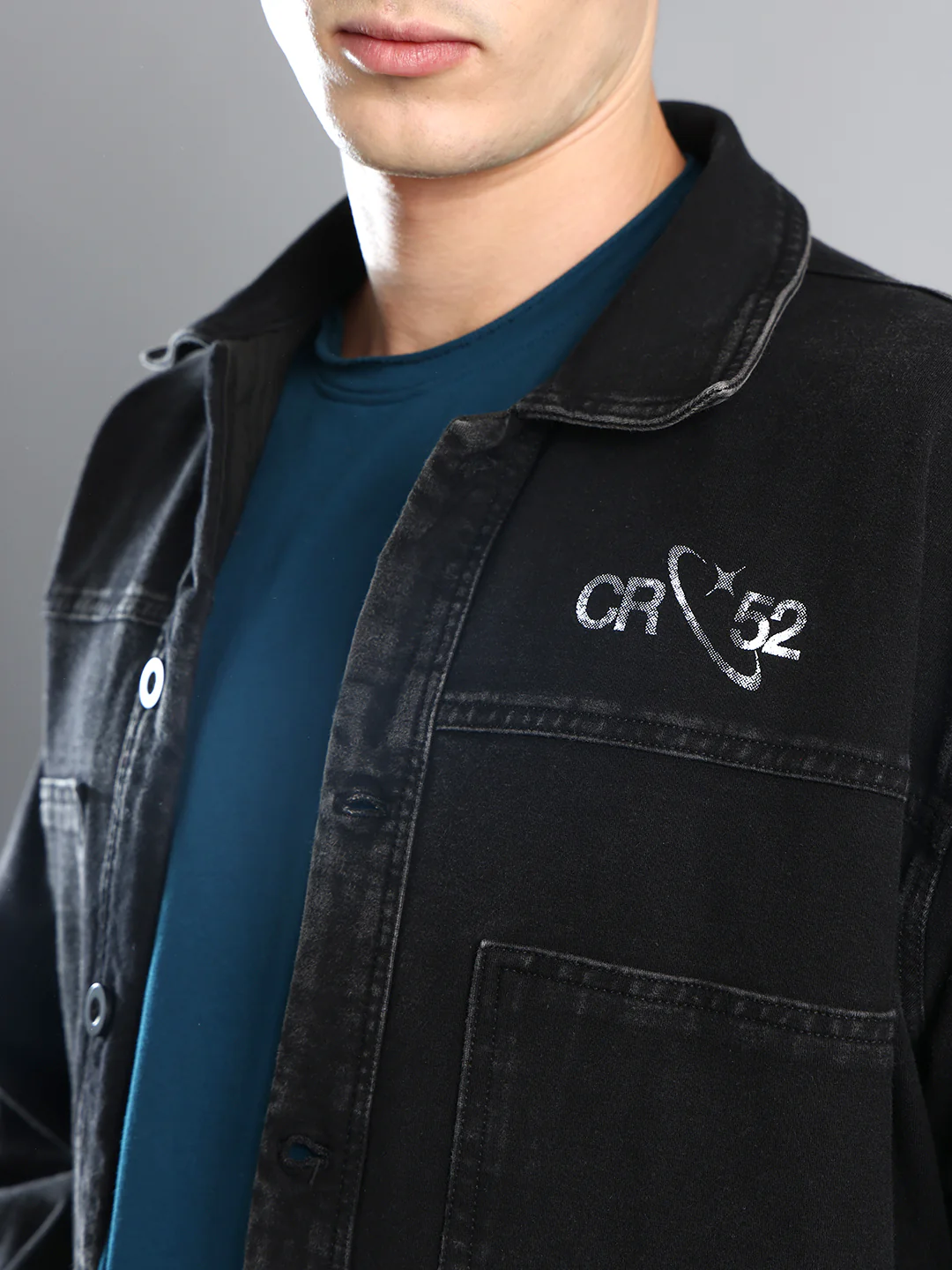 Den Knit Regular Jacket In Jet Black