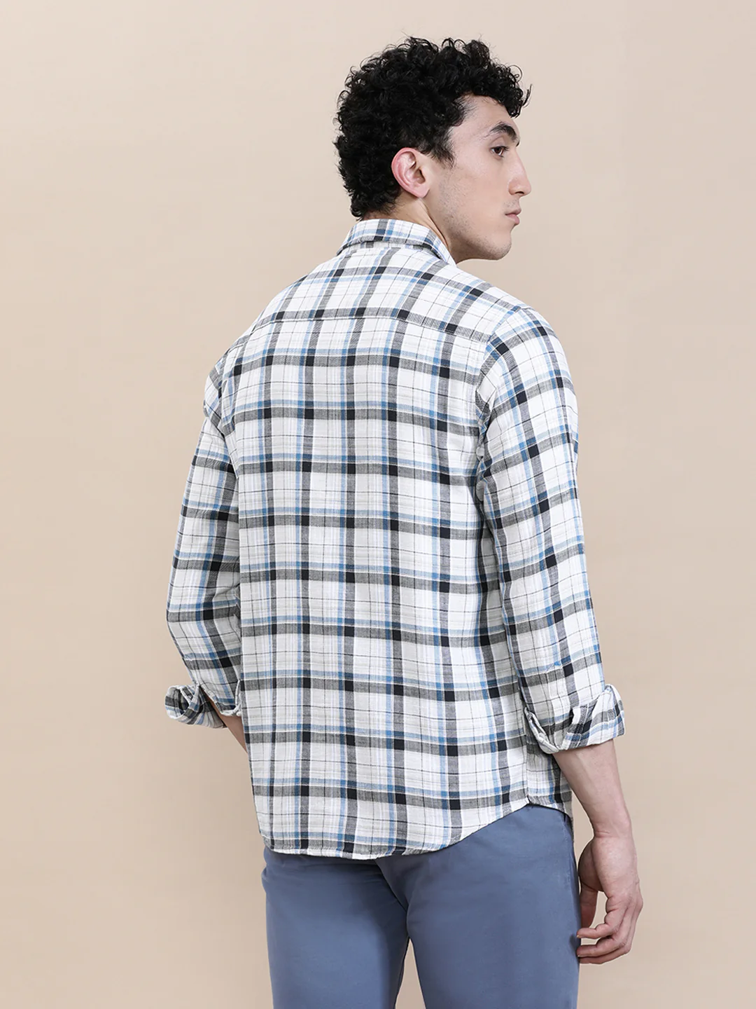 Textured Check Full Sleeve Shirt
