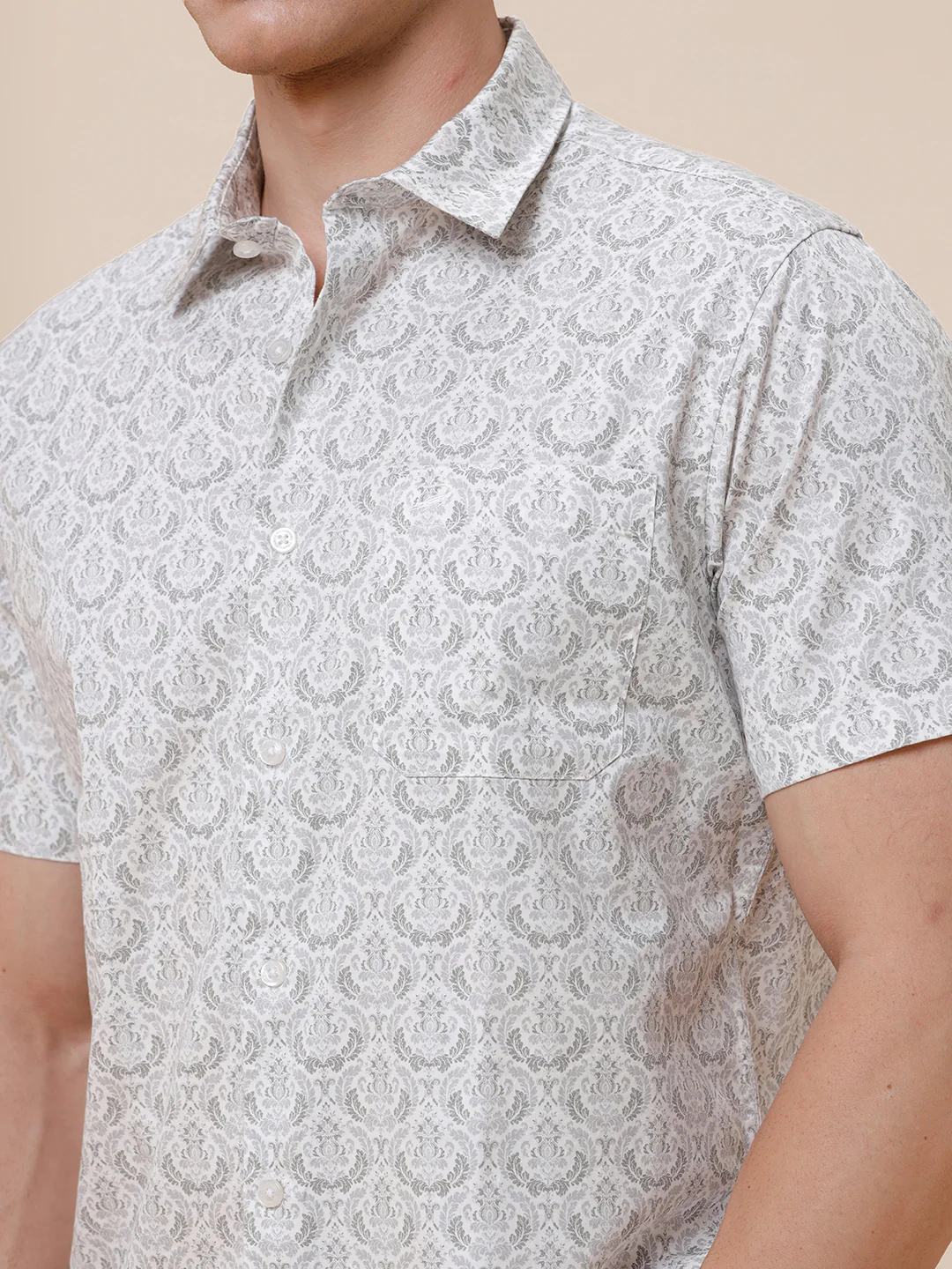 Cotton Paisley Printed Shirt