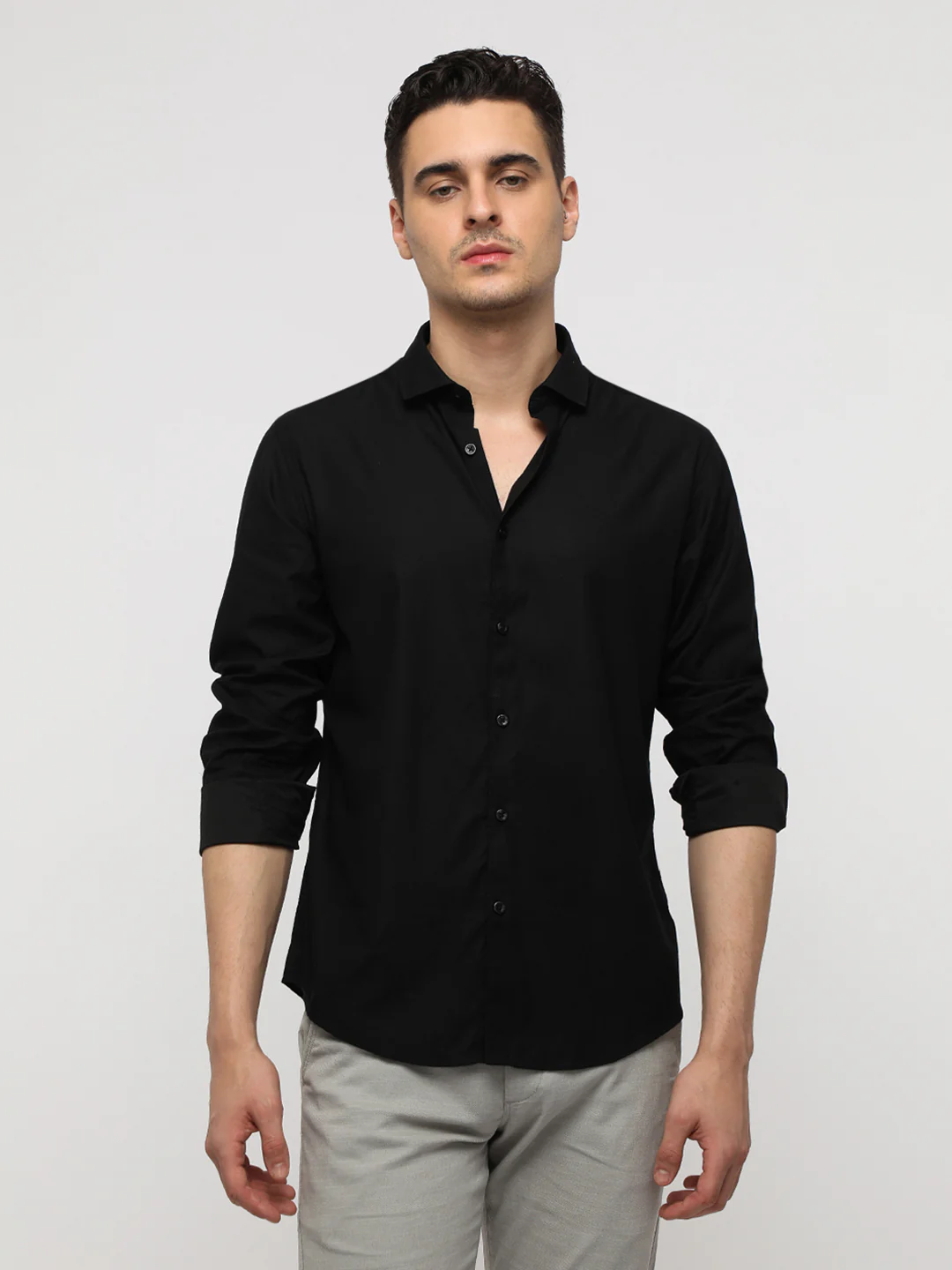 Black Bamboo Cotton Soft Premium Shirt