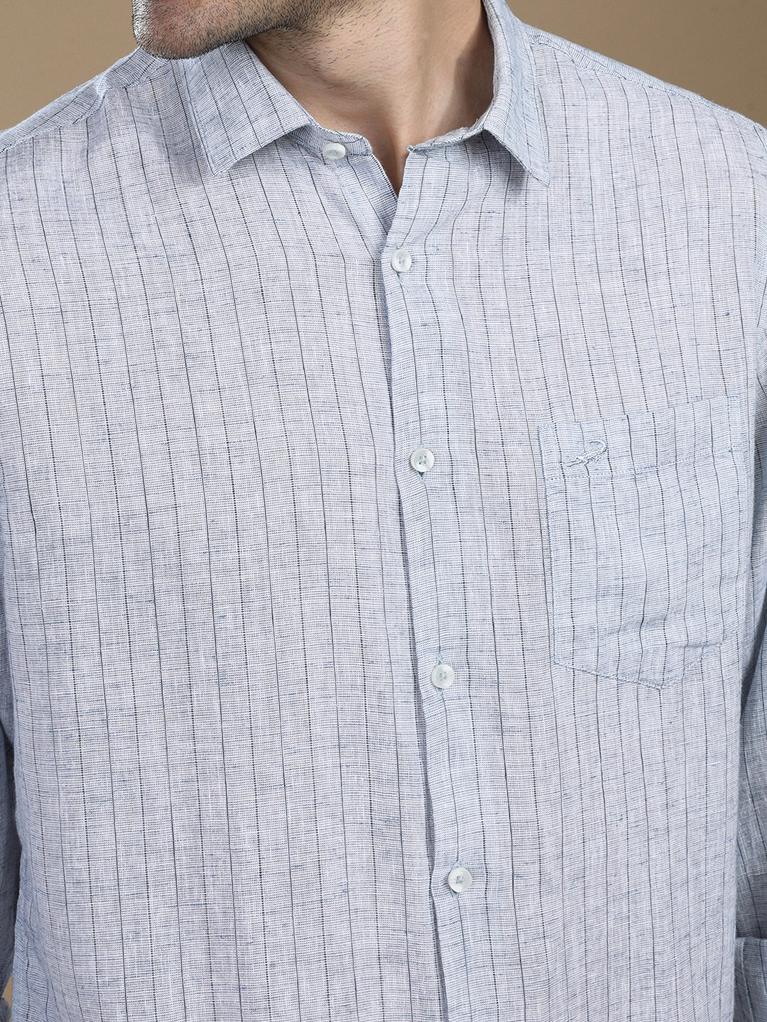 Crocodile Casuals Full Sleeve Shirts Blue