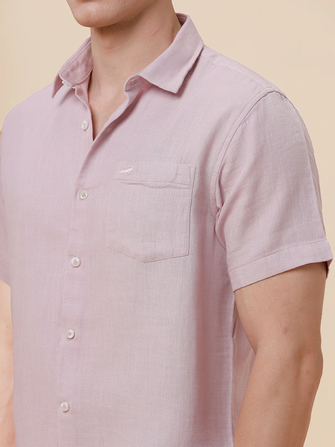 Pure Cotton Textured Shirt