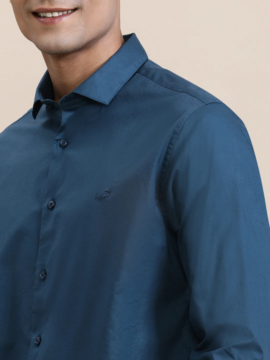 Mercerized Stretch Full Sleeve Shirt Green