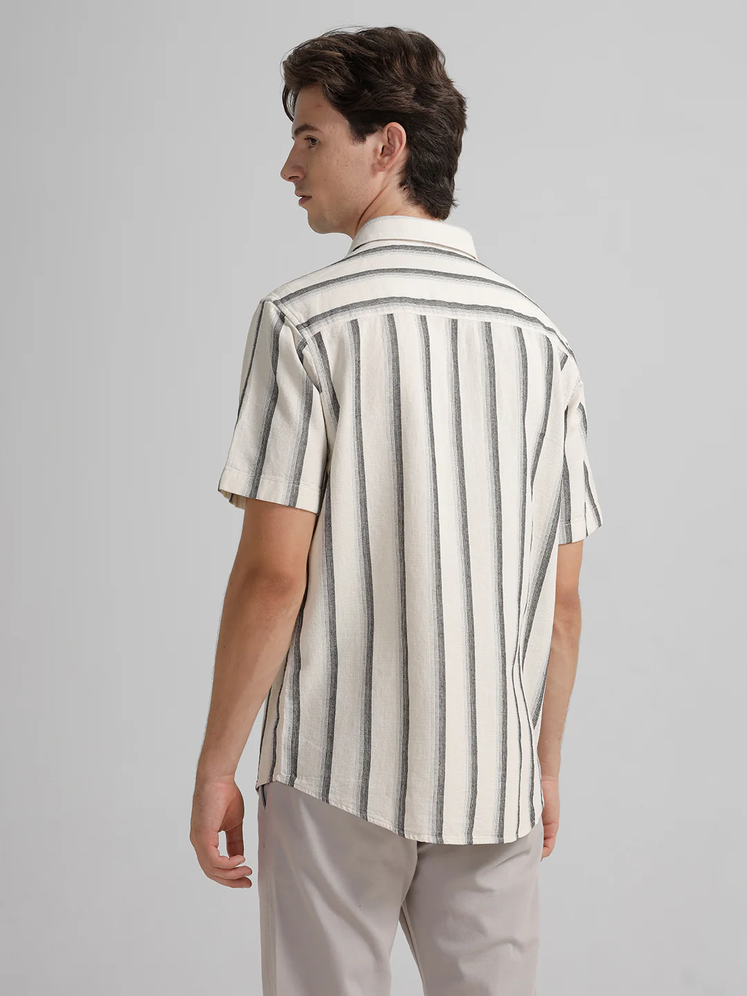 Cotton Cozy White Stripe Shirt