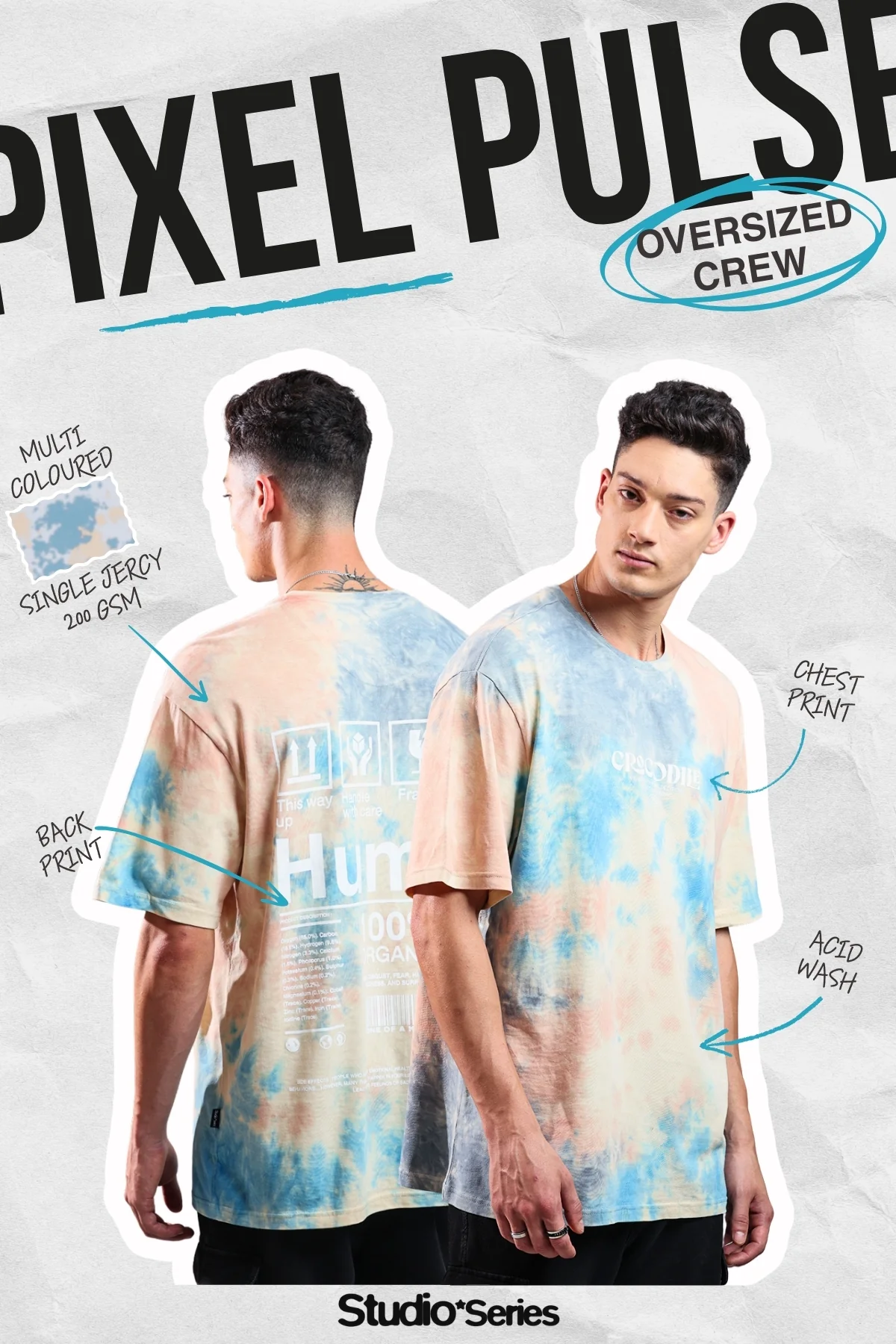 Dyevibes Over Sized Crew In Multi