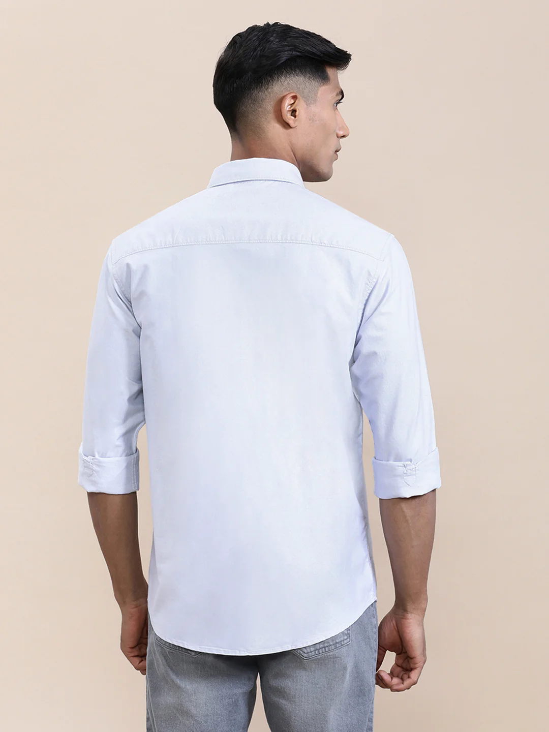 Premium Perma-Finish Oxford Full Sleeve Shirt Grey
