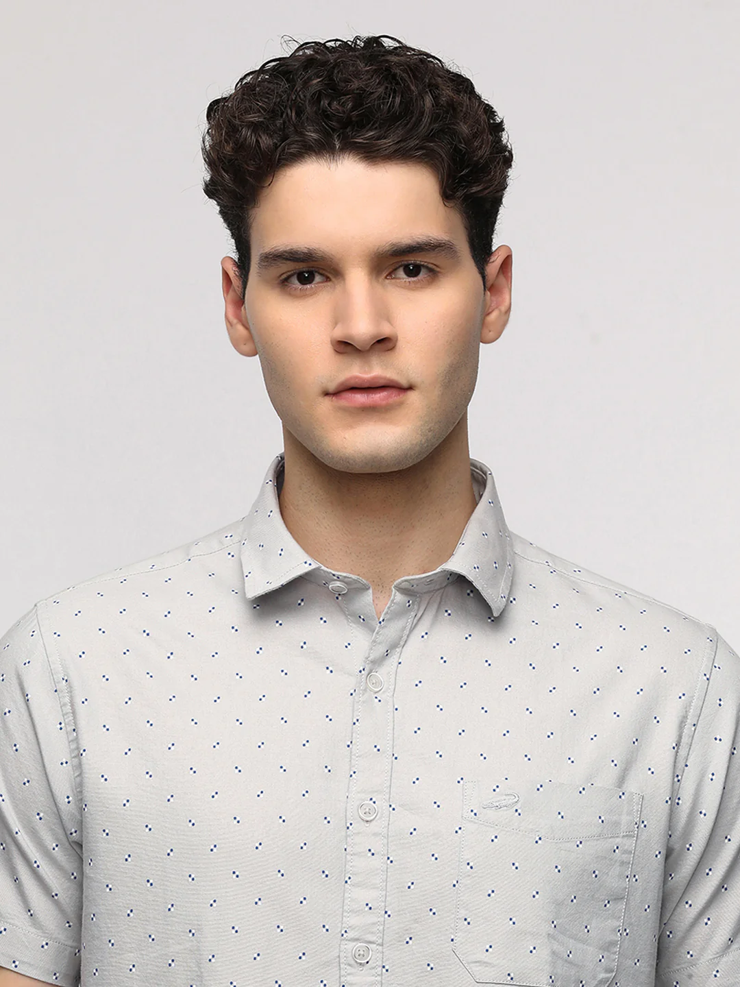 Half Sleeve Sport Grey Shirt for Casual Comfort