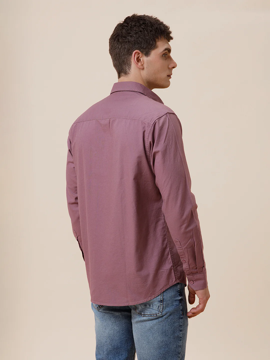 Cotton Stretch Oxford Pink Shirt