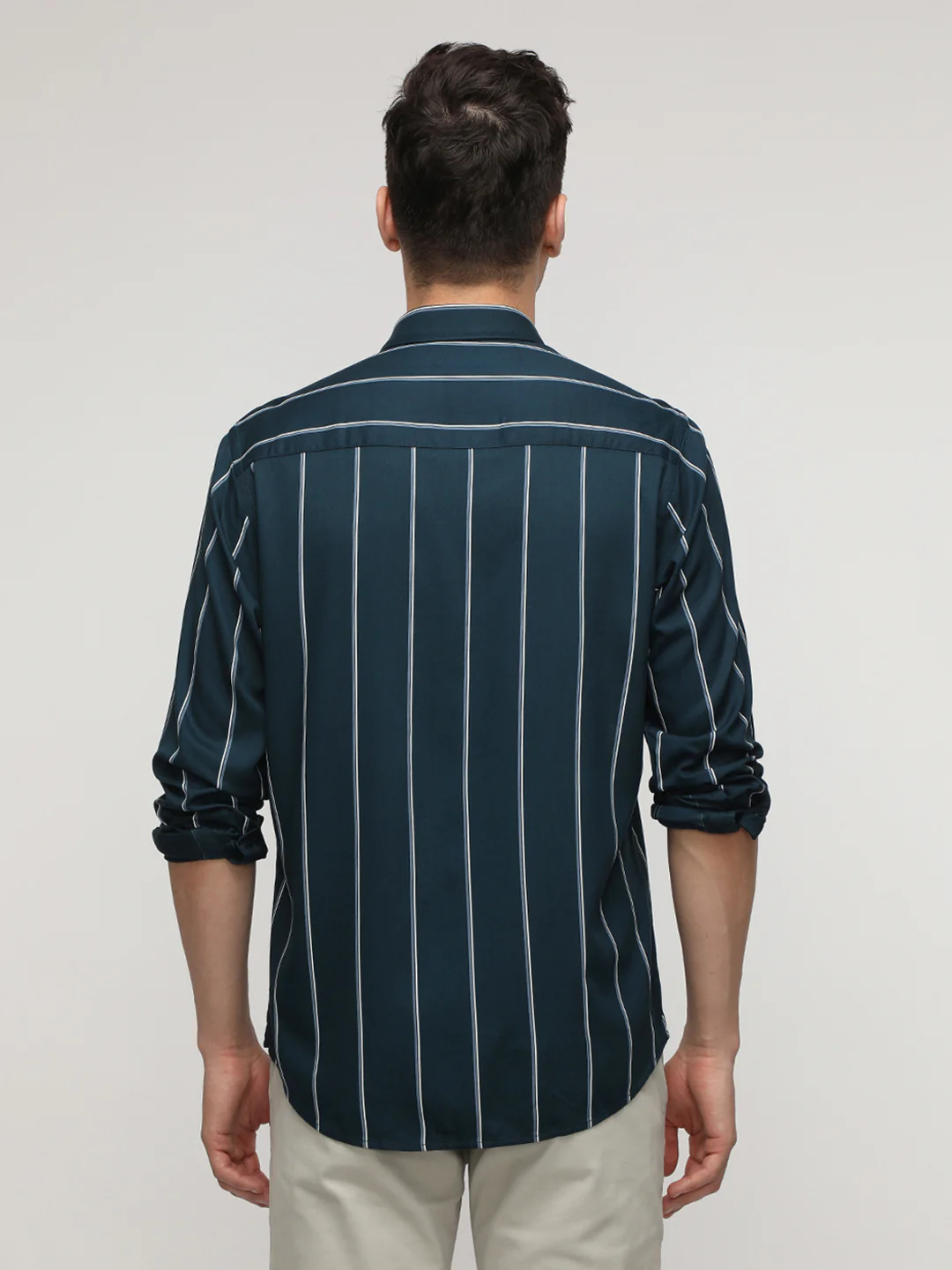 Green Stripe Fluid Shirt