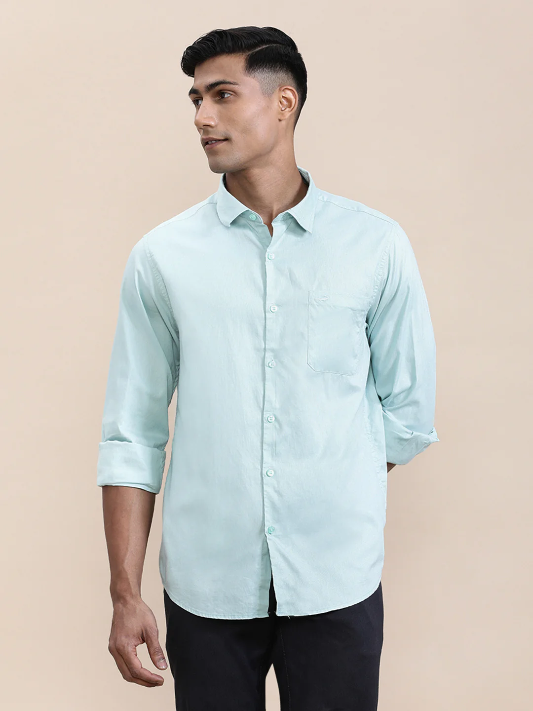 Cotton Textured Full Sleeve Shirt