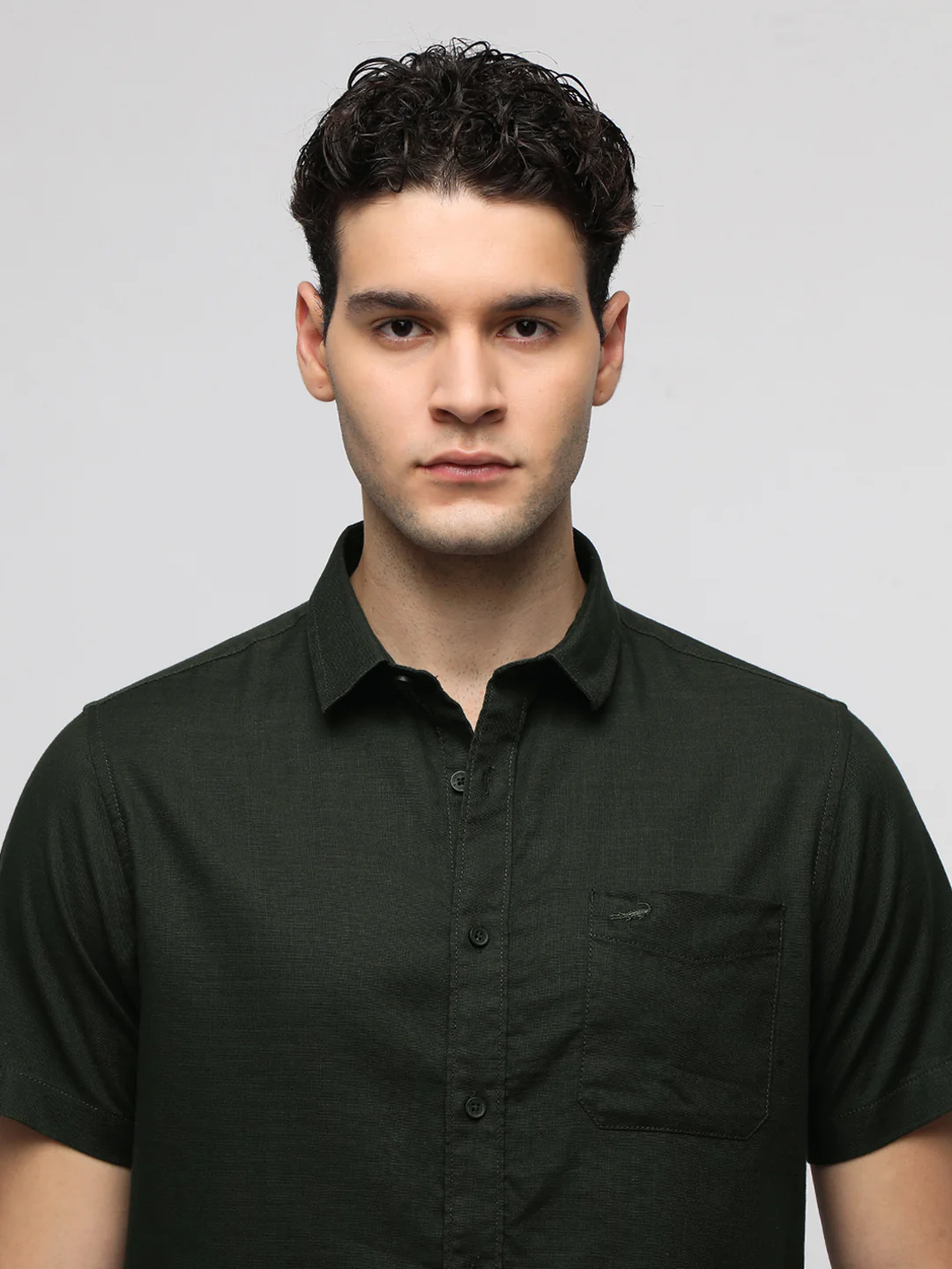 Olive Essential Solid Shirt
