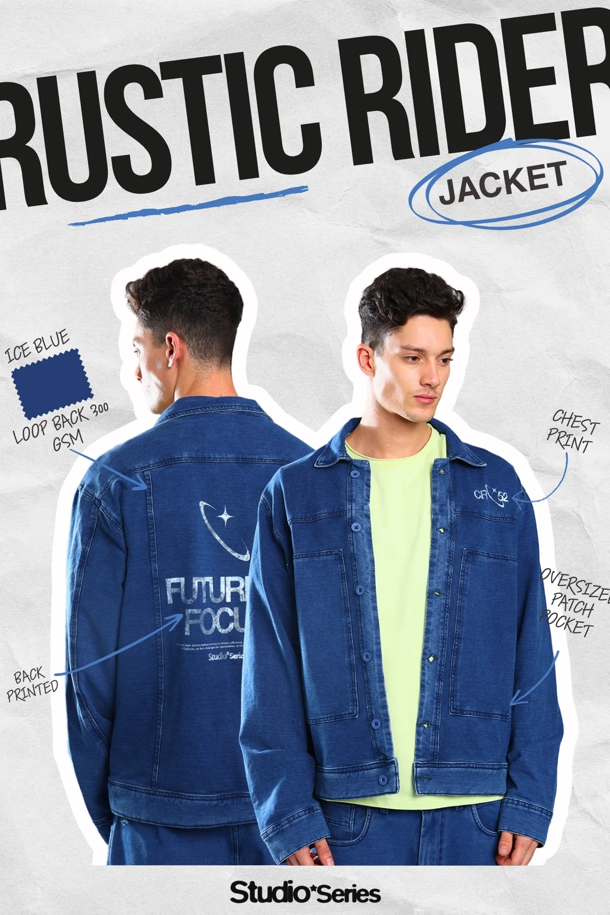 Den Knit Regular Jacket In Ice Blue