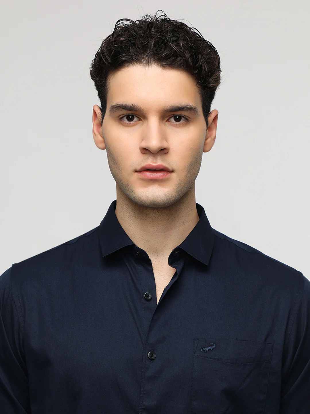 Navy Bamboo Cotton Soft Premium Shirt