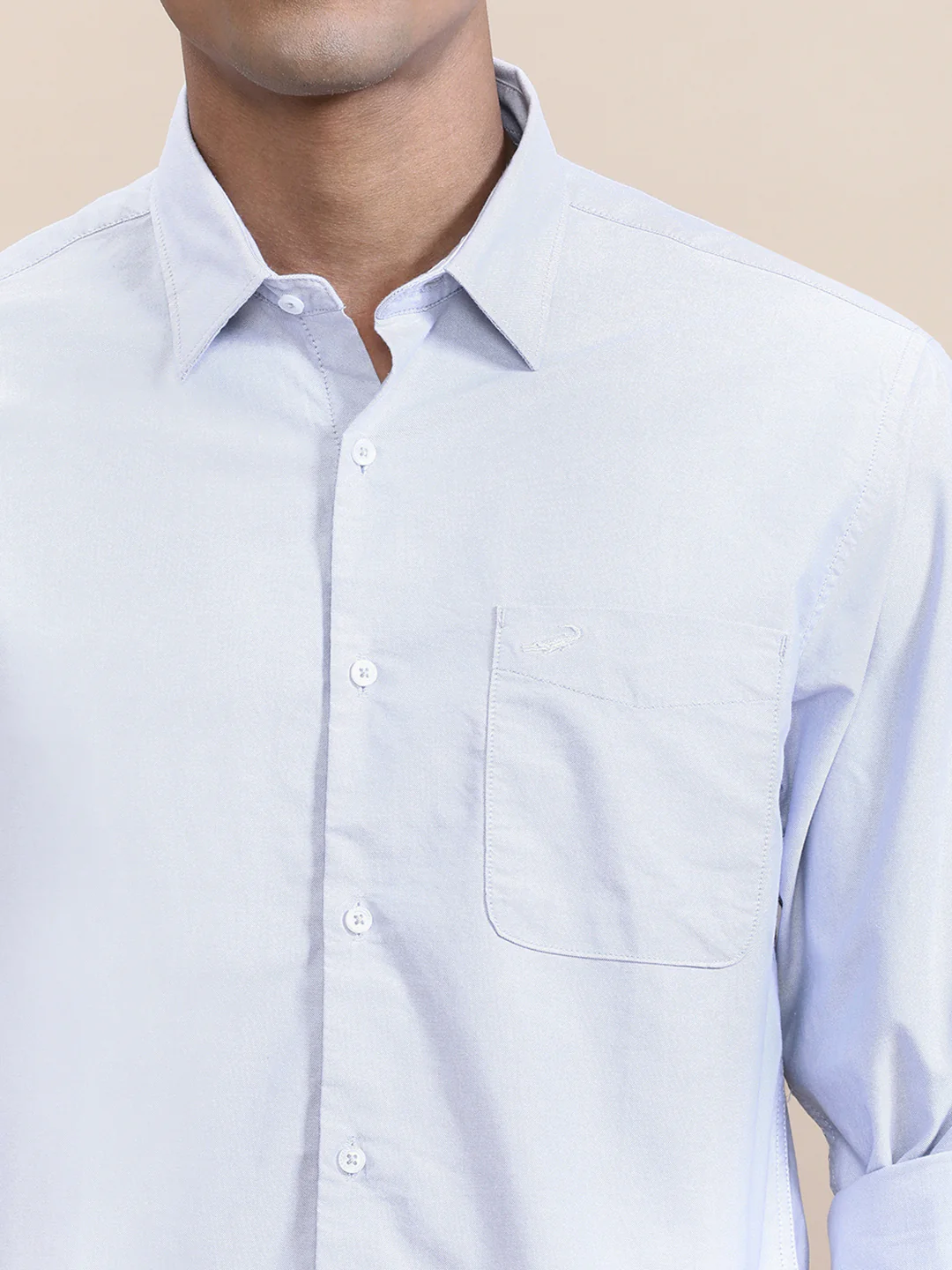 Premium Perma-Finish Oxford Full Sleeve Shirt Grey