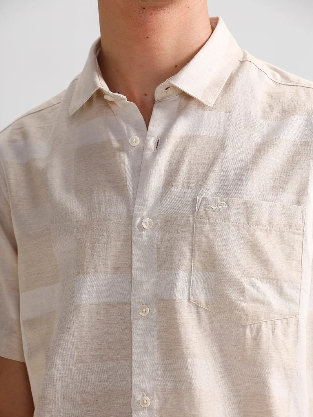 Melange Self Checks Shirt