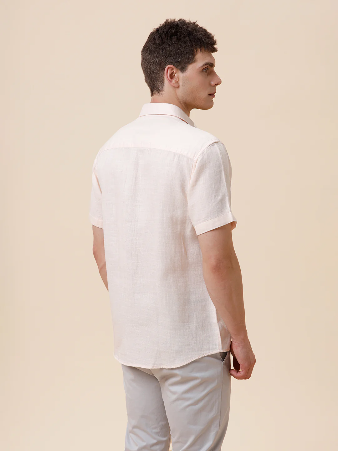 Pure Cotton Textured White Shirt